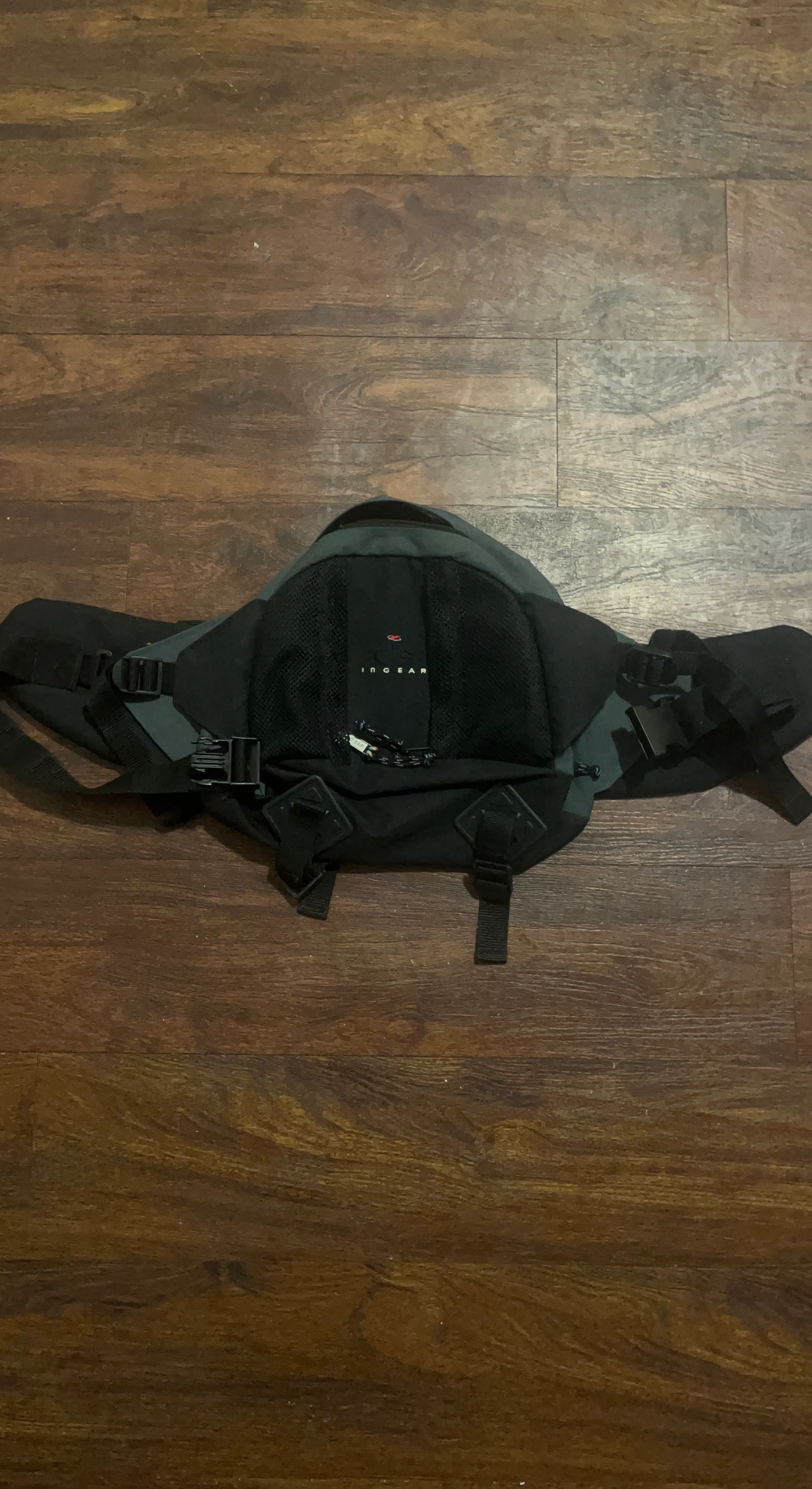 In Gear Waist Pack Black and Grey
