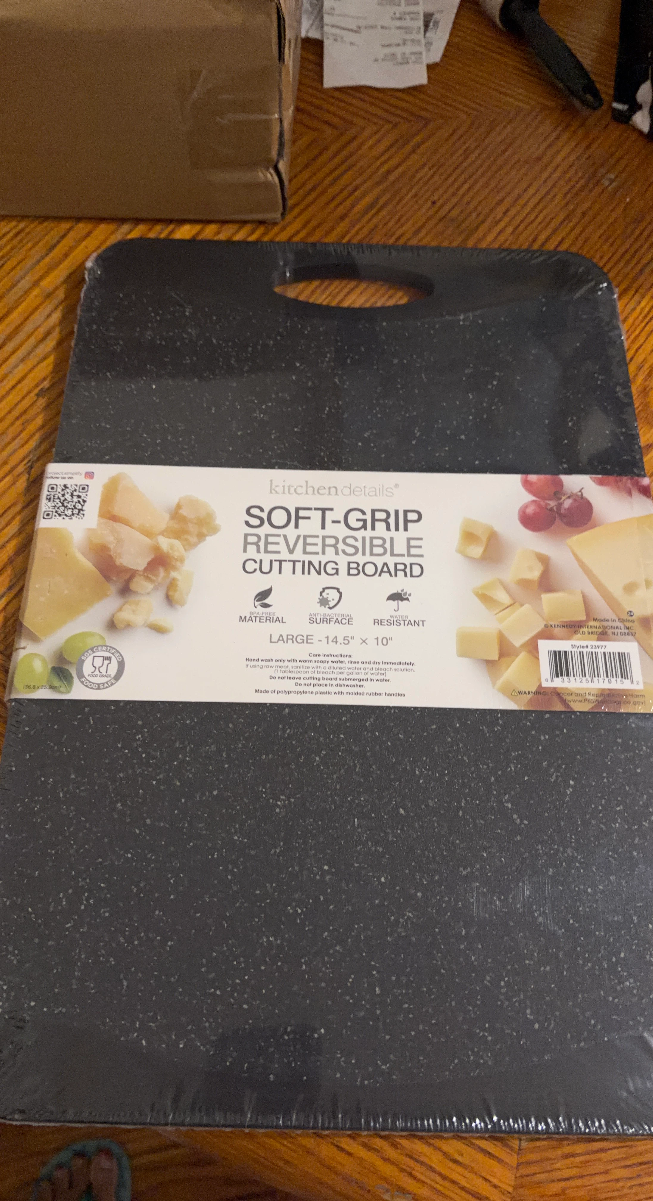Kitchen Details Soft-Grip Reversible Cutting Board