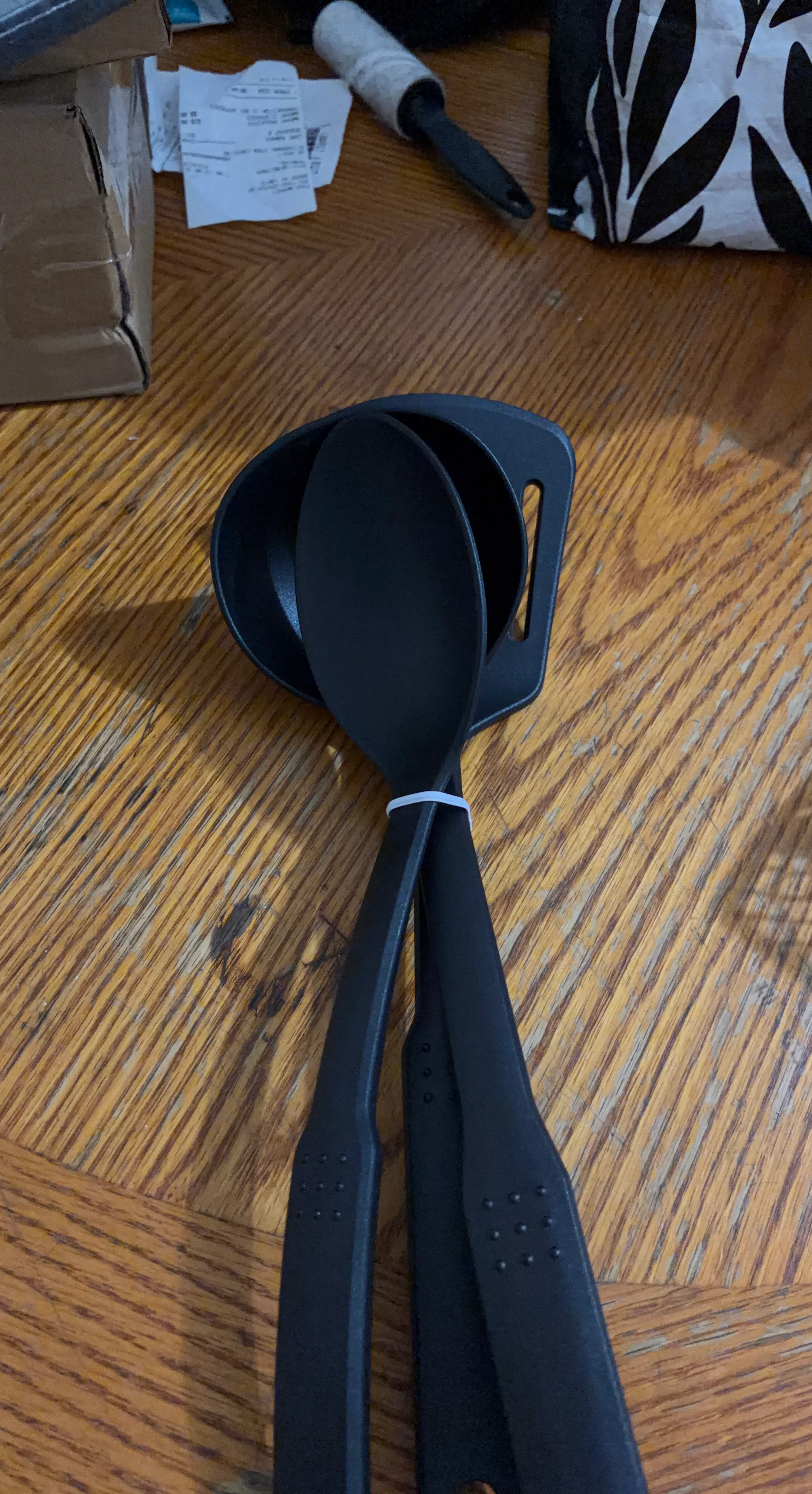 Black Silicone Cooking Utensils Set