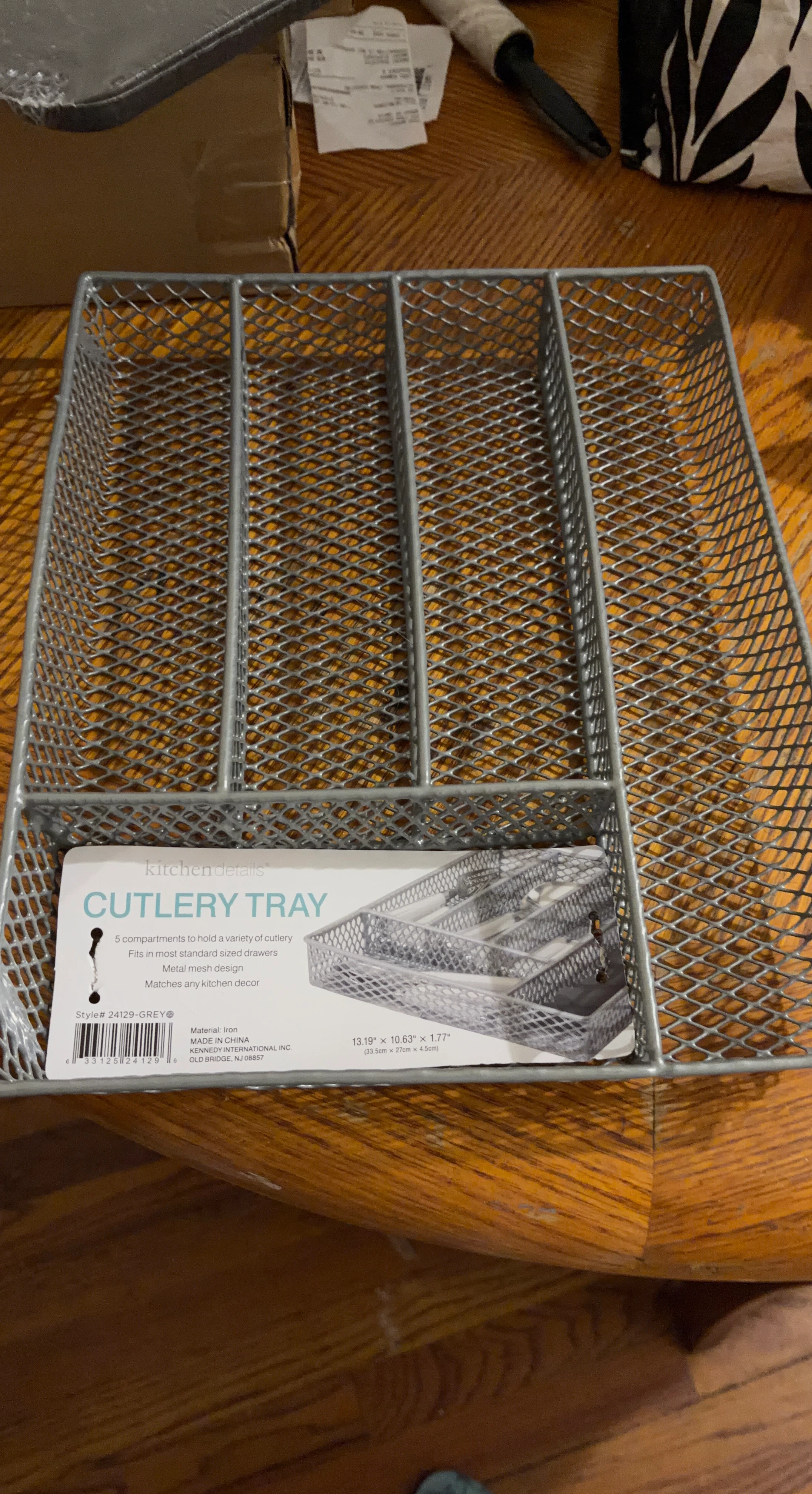 Kitchen Details Metal Mesh Cutlery Tray