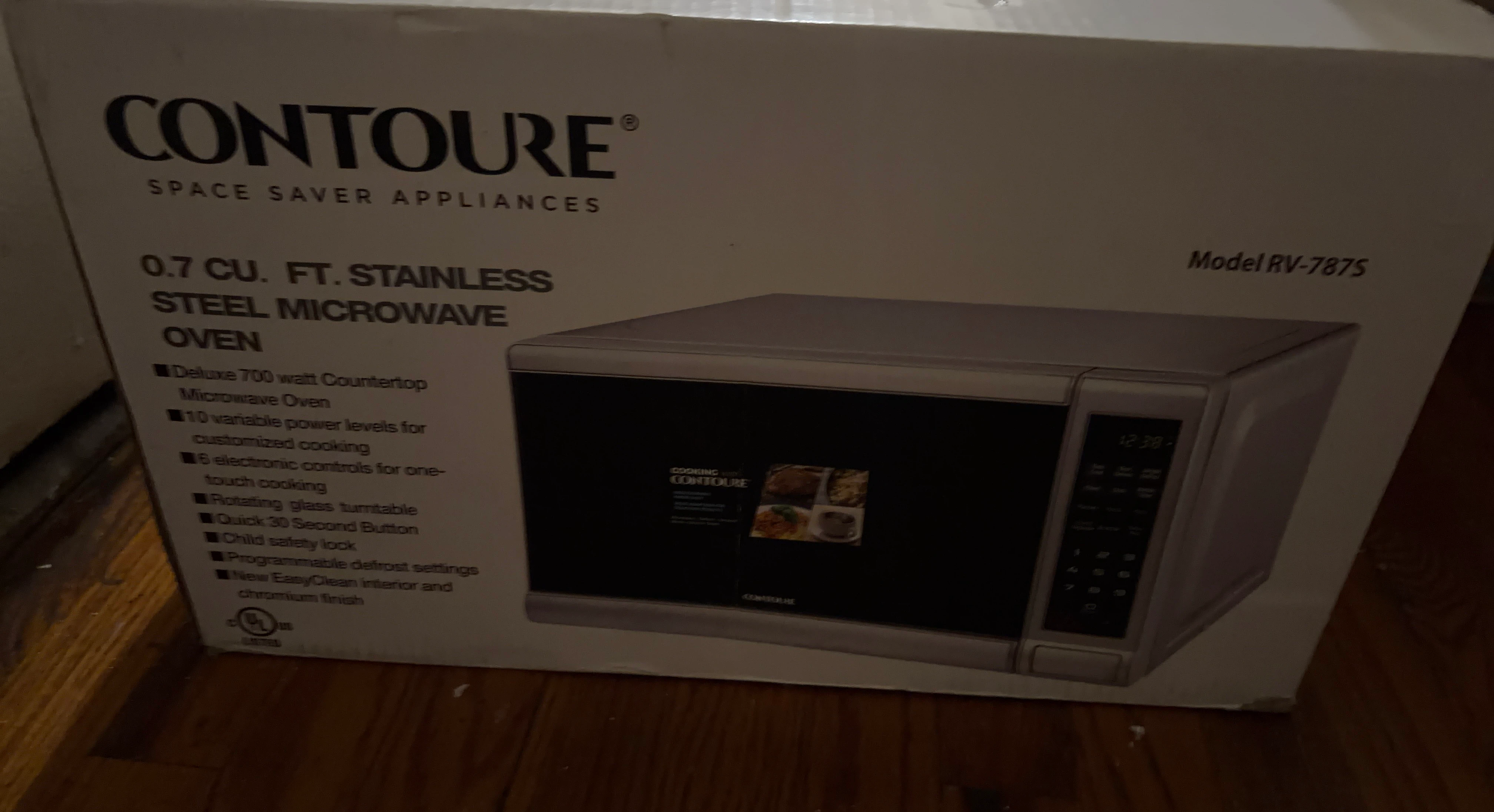 CONTOURE 0.7 Cu. Ft. Stainless Steel Microwave Oven RV-787S