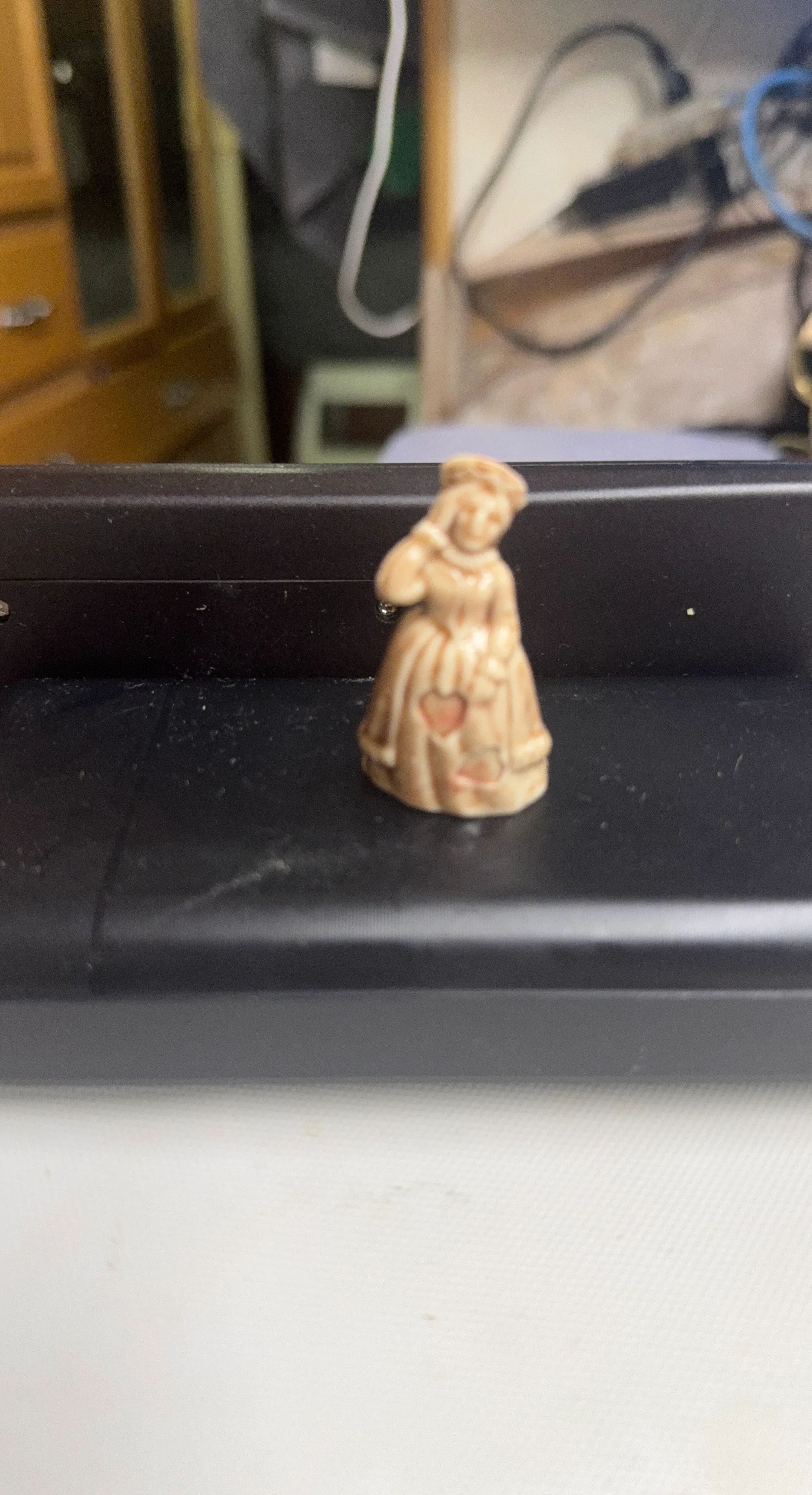 Vintage Ceramic Lady Figurine Thimble