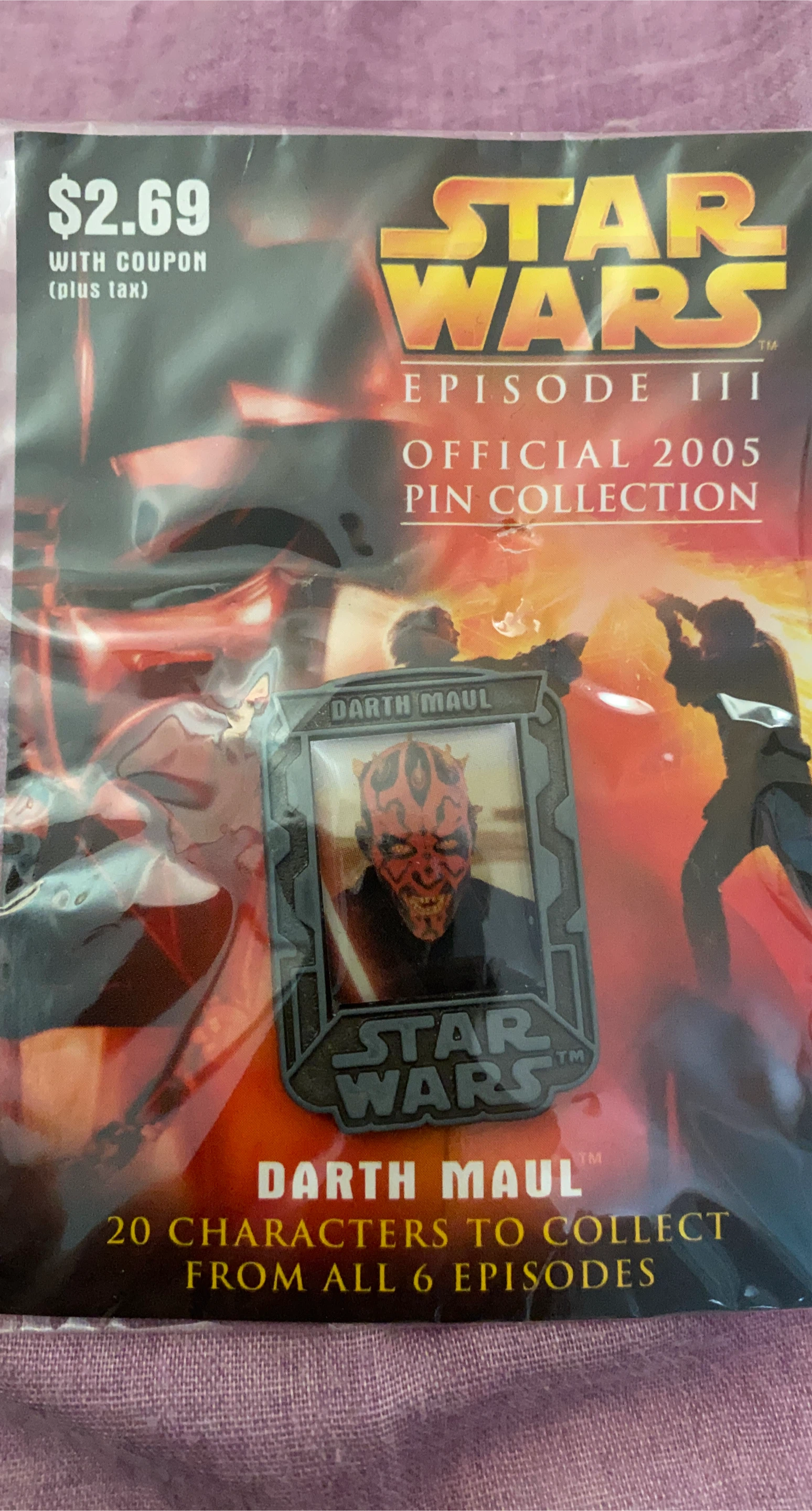 Star Wars Episode III Darth Maul Pin