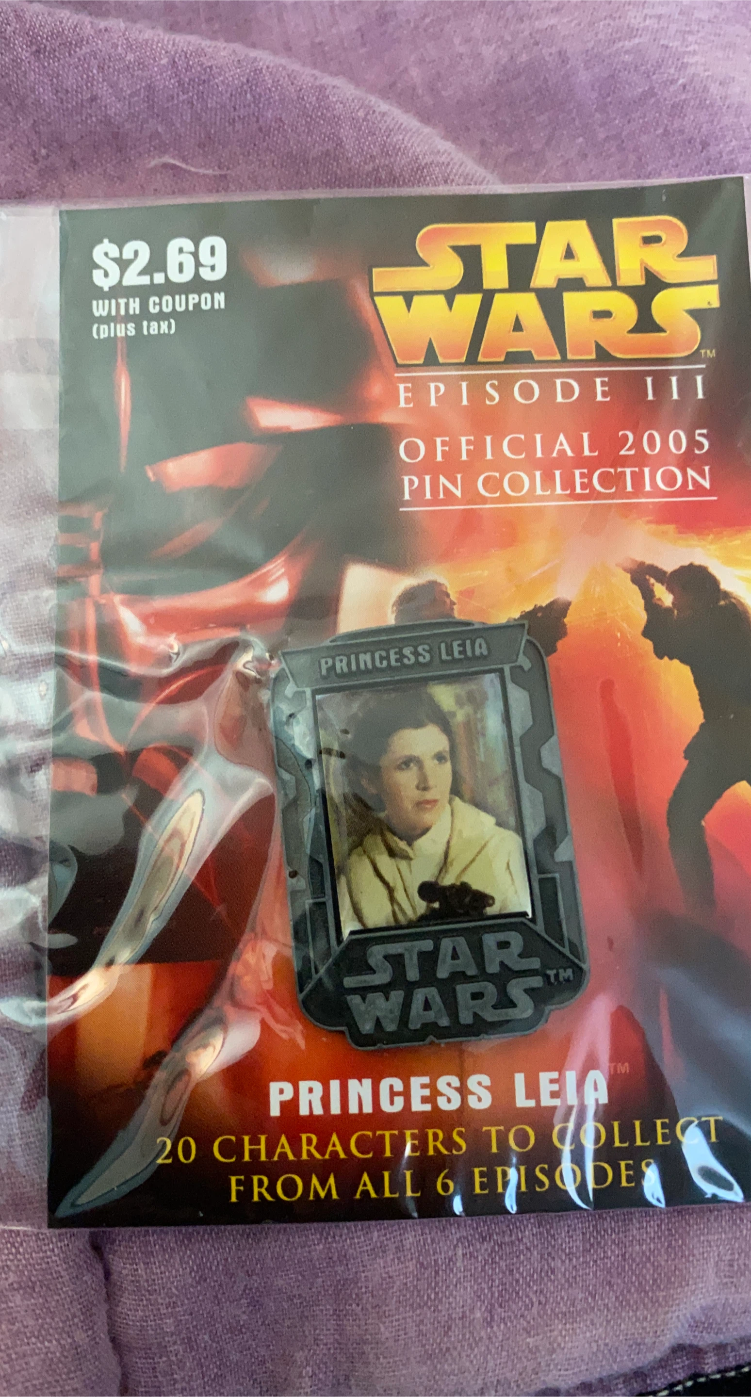 Star Wars Episode III Princess Leia Pin