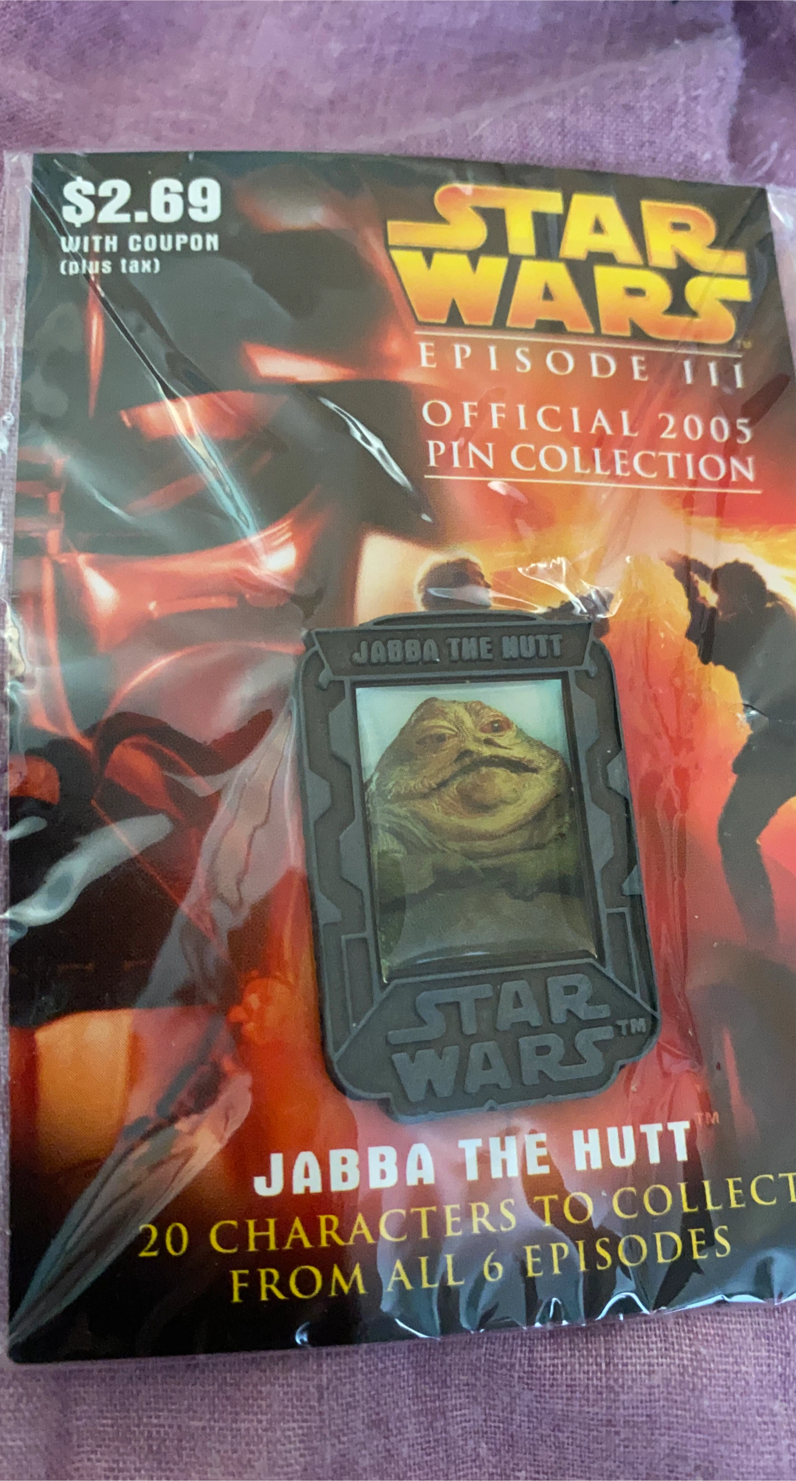 Star Wars Episode III Jabba the Hutt Pin