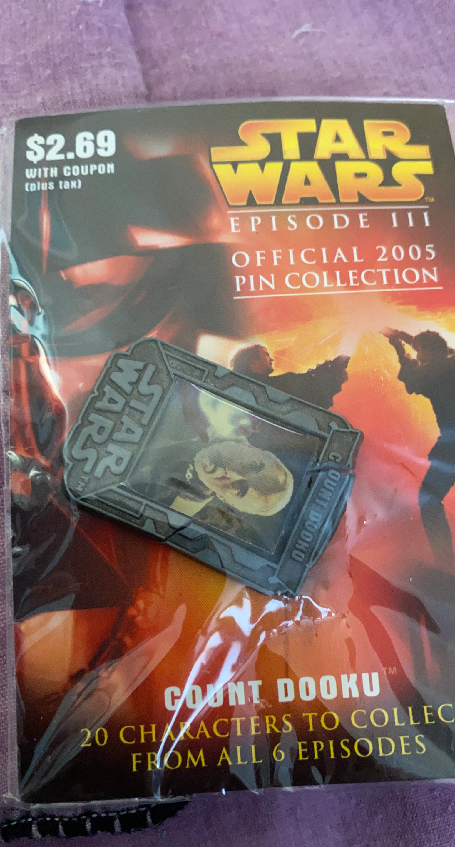Star Wars Episode III Count Dooku Pin