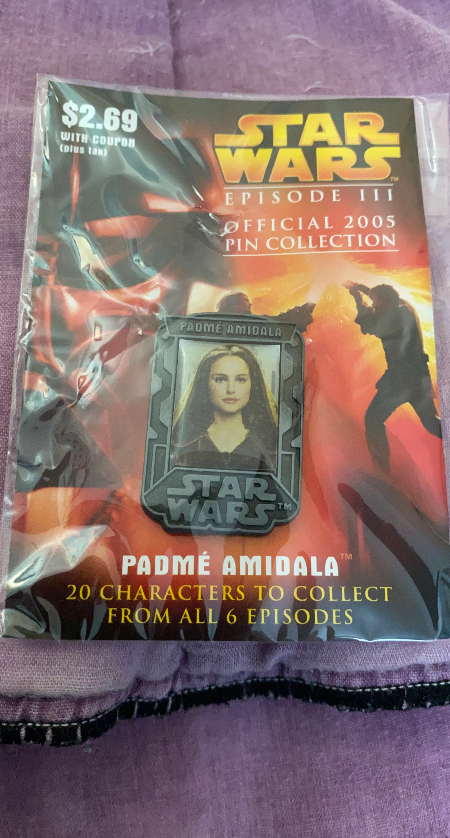 Star Wars Episode III Padme Amidala Official 2005 Pin