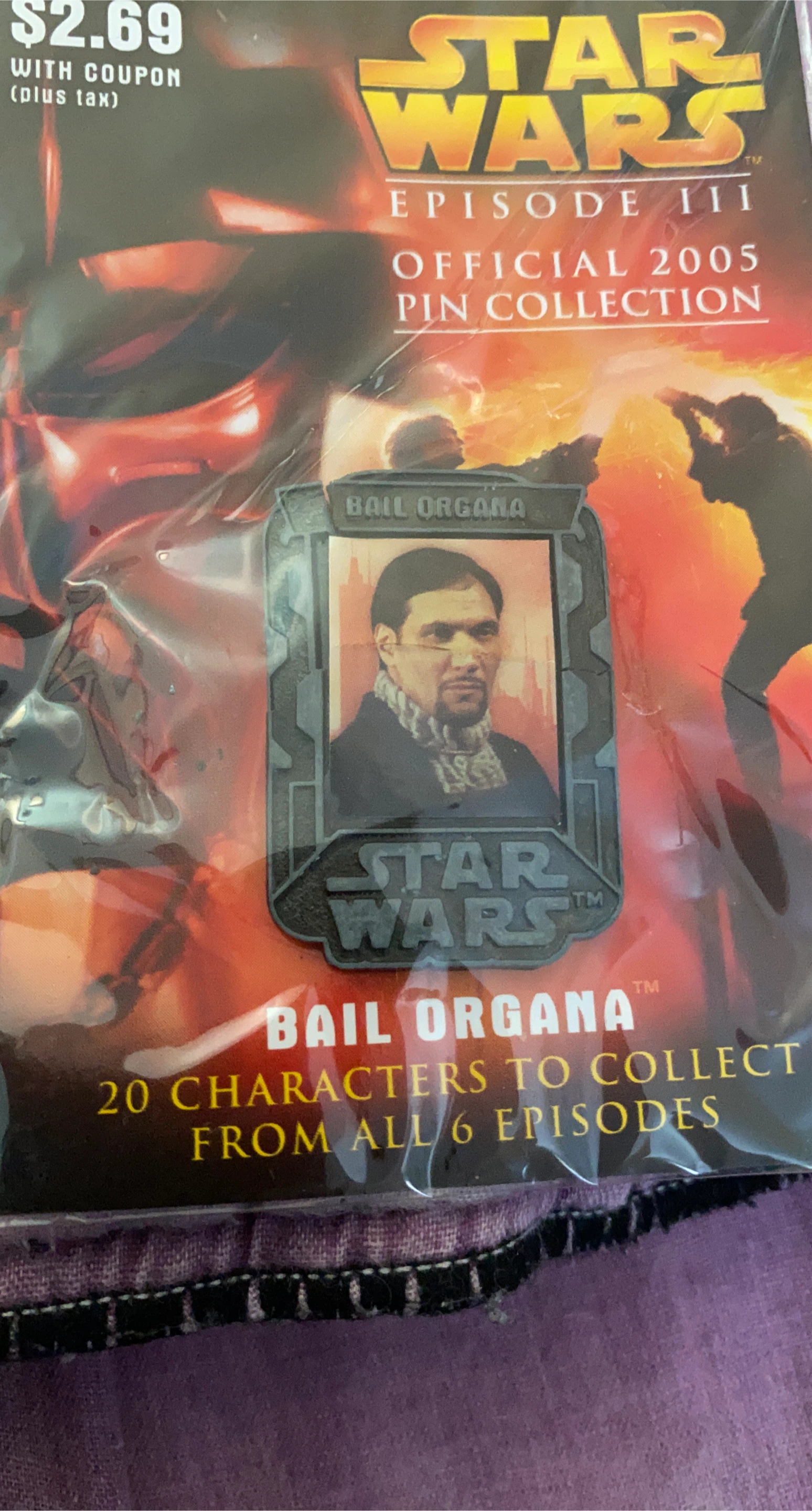 Star Wars Episode III Bail Organa Pin