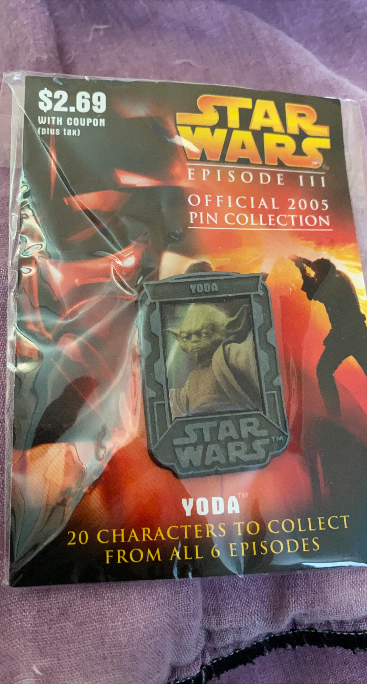 Star Wars Episode III Yoda Pin