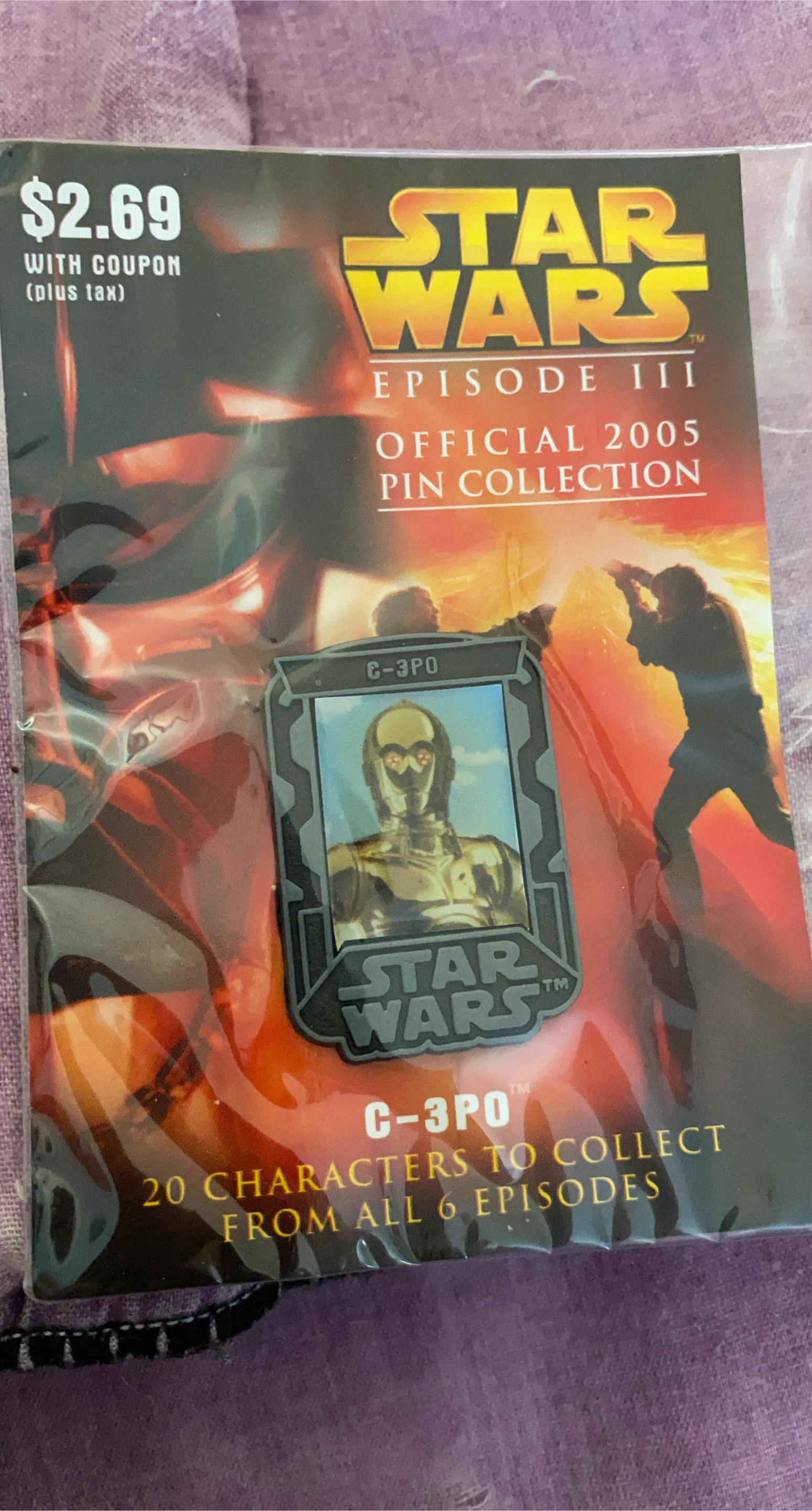 Star Wars Episode III C-3PO Pin