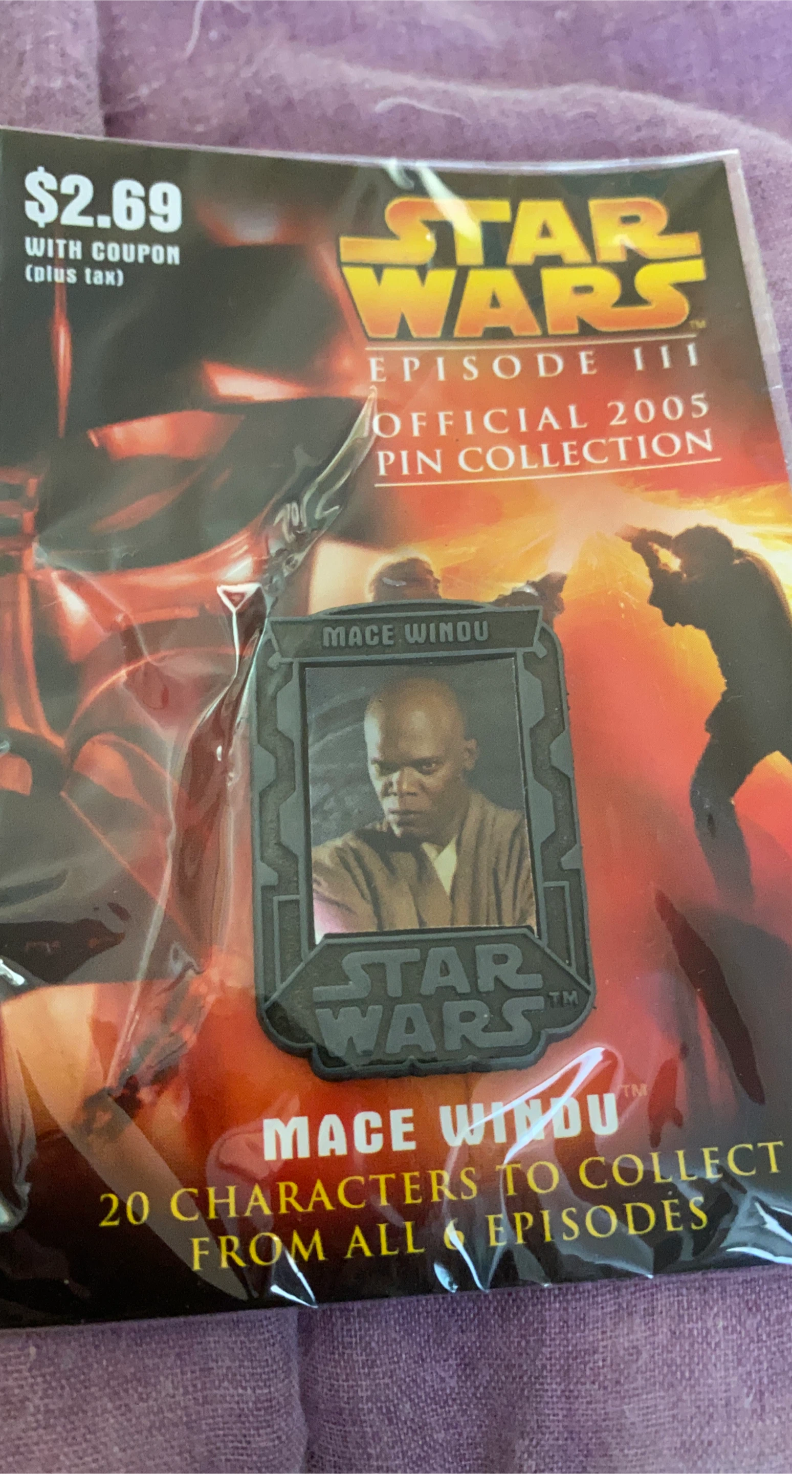 Star Wars Episode III Mace Windu Pin