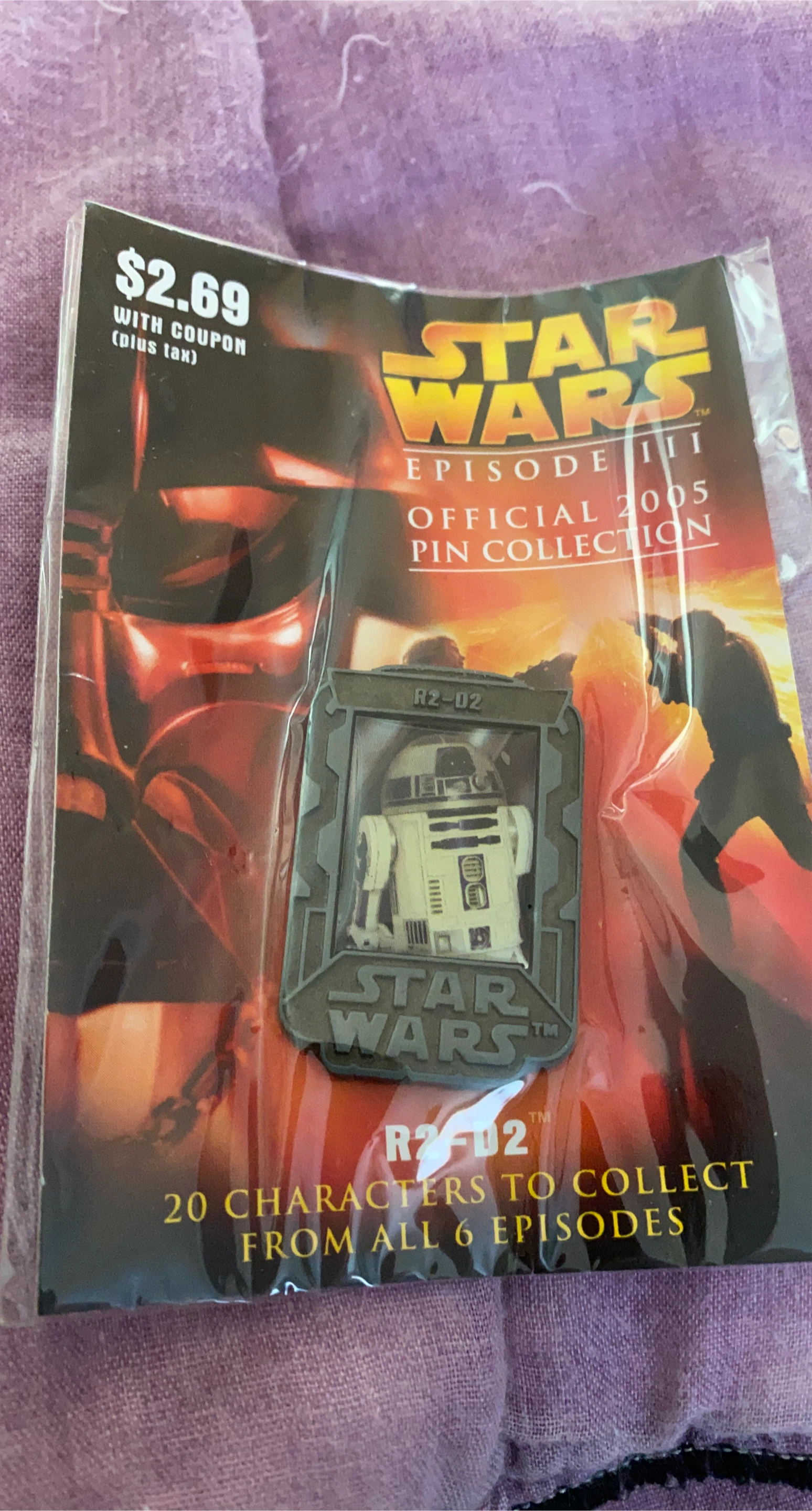 Star Wars R2-D2 Episode III Official 2005 Pin