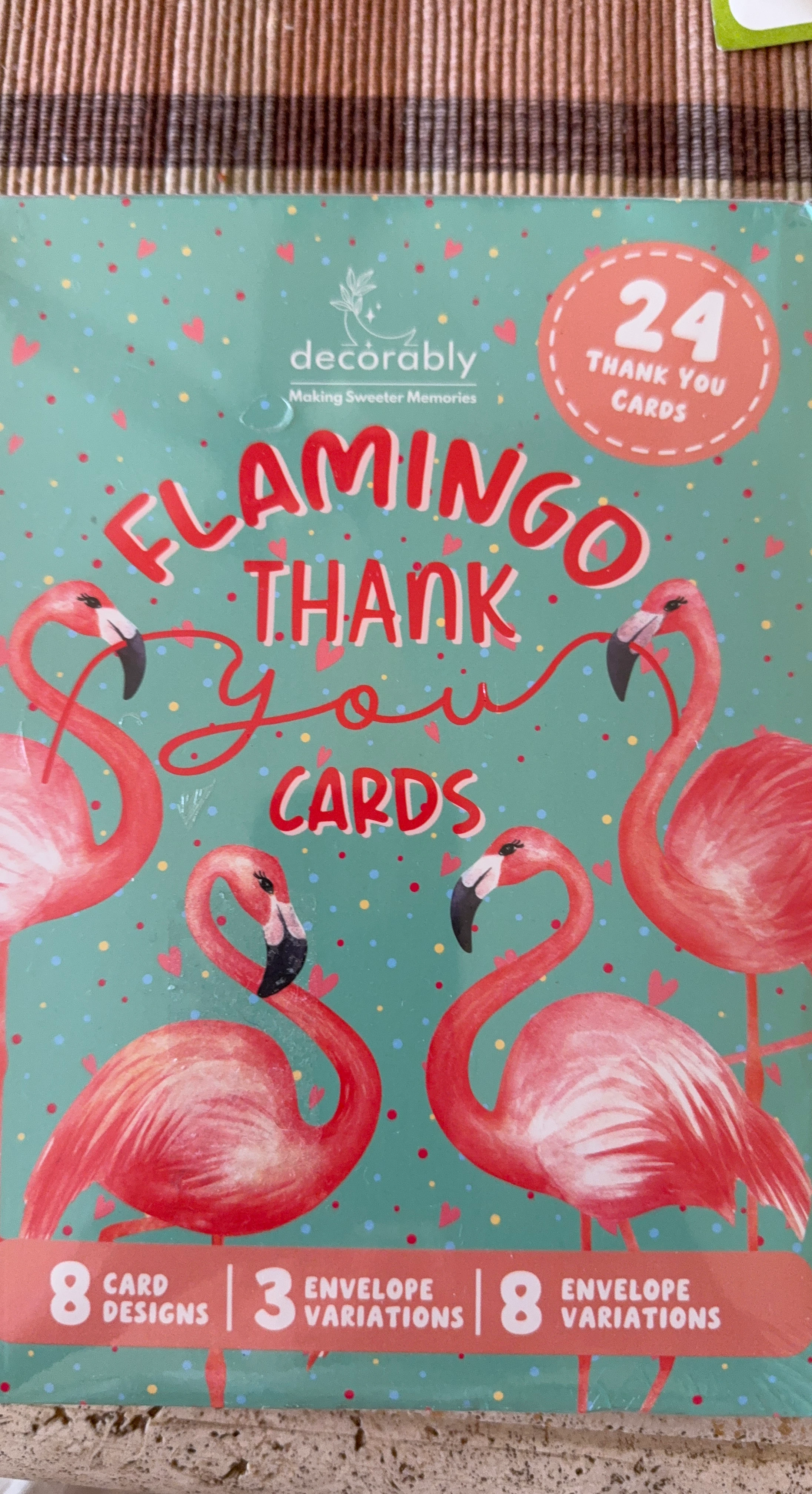 Decorably Flamingo Thank You Cards
