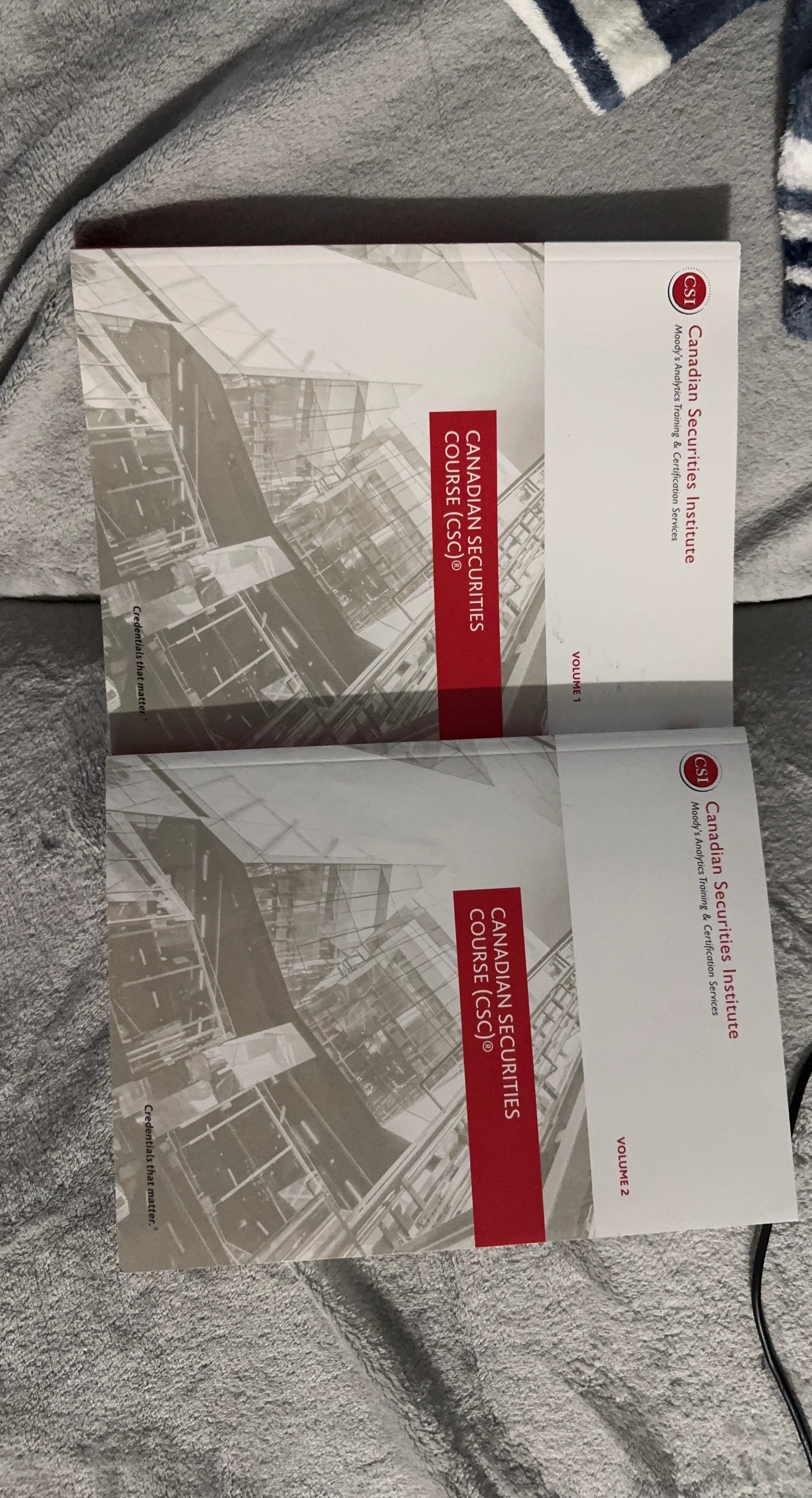 Canadian Securities Course (CSC) Textbooks Vol 1 & 2