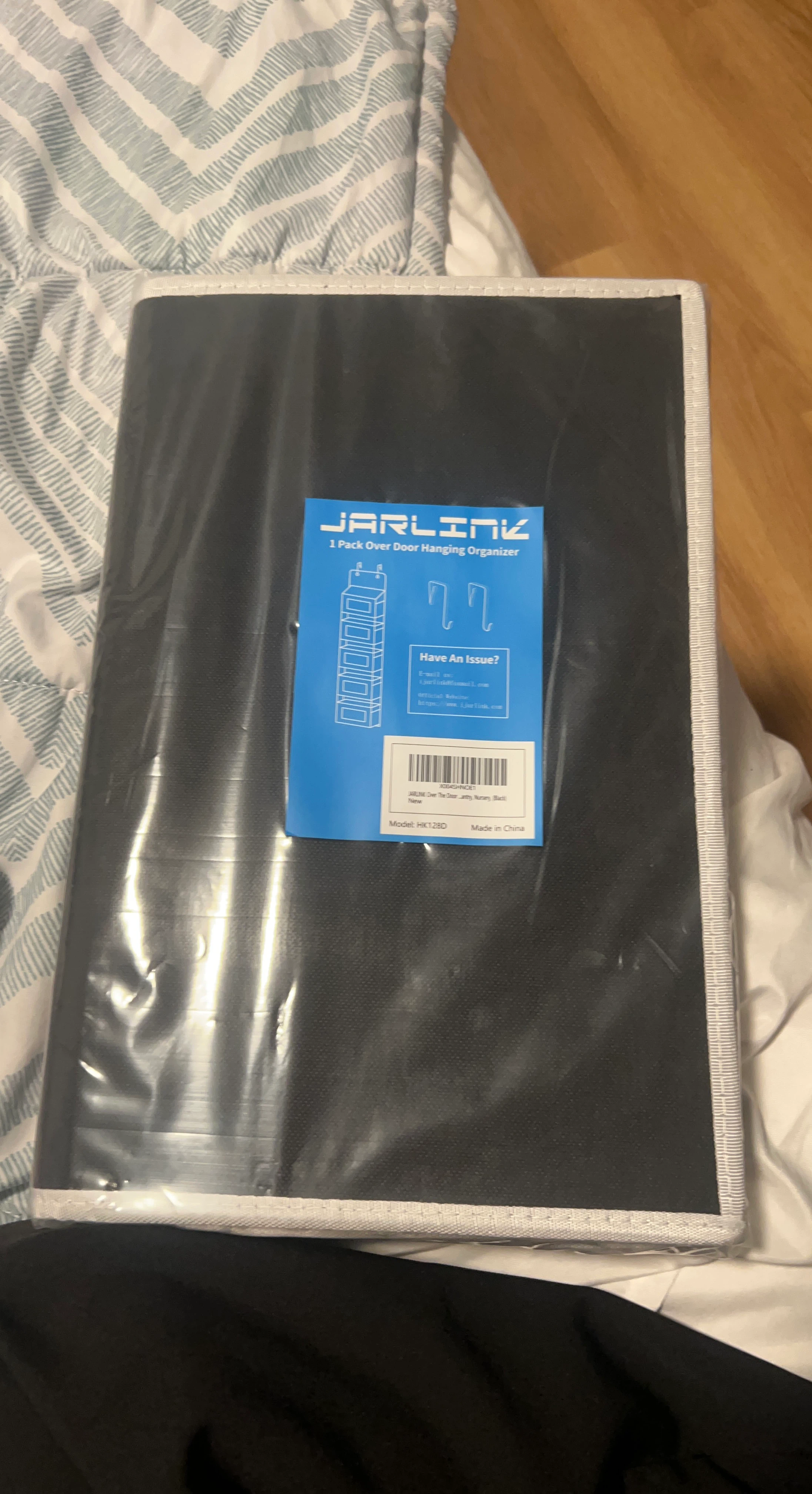 JARLINK Over Door Hanging Organizer Black