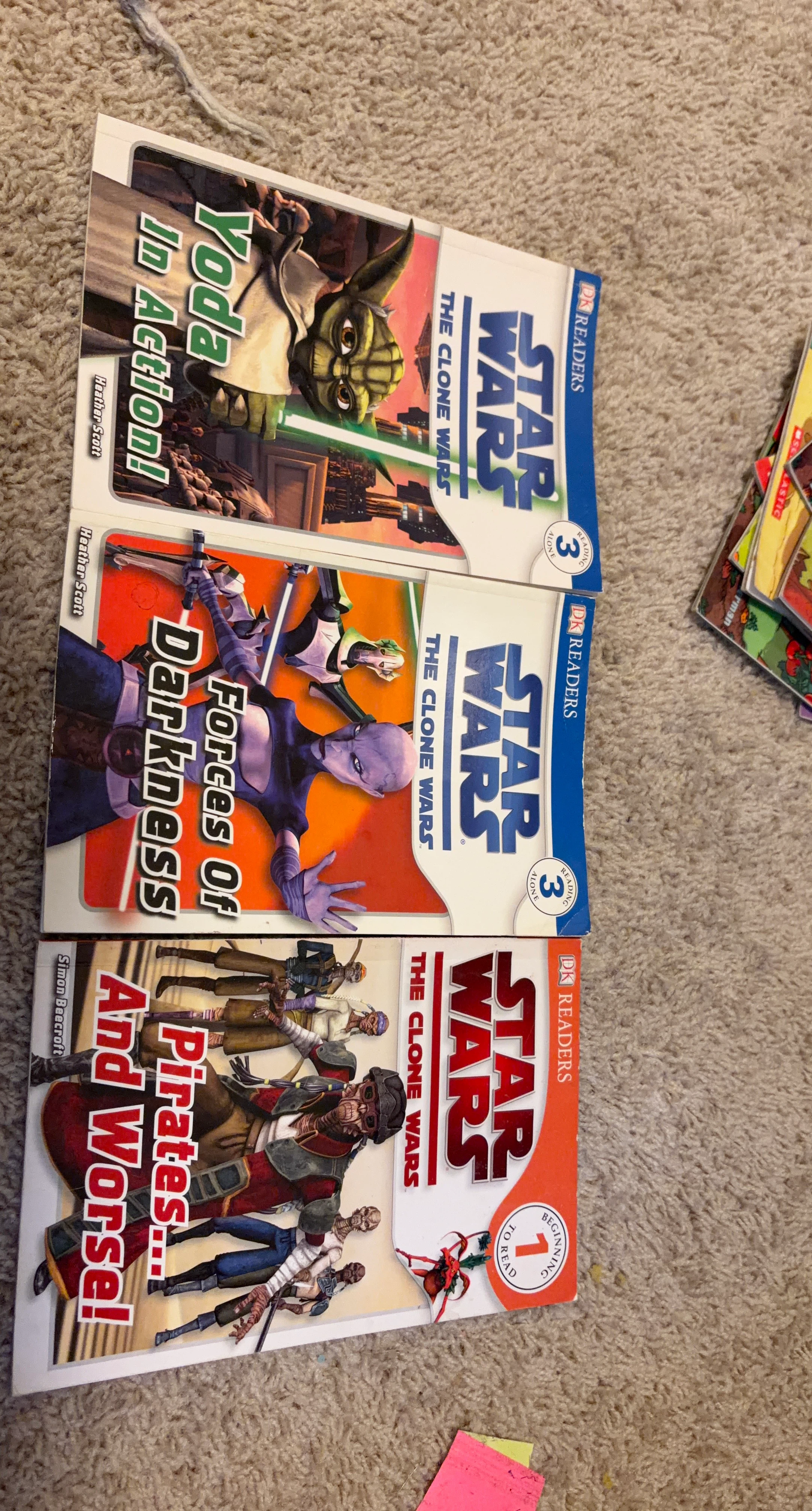 3 Star Wars Clone Wars DK Reader Books