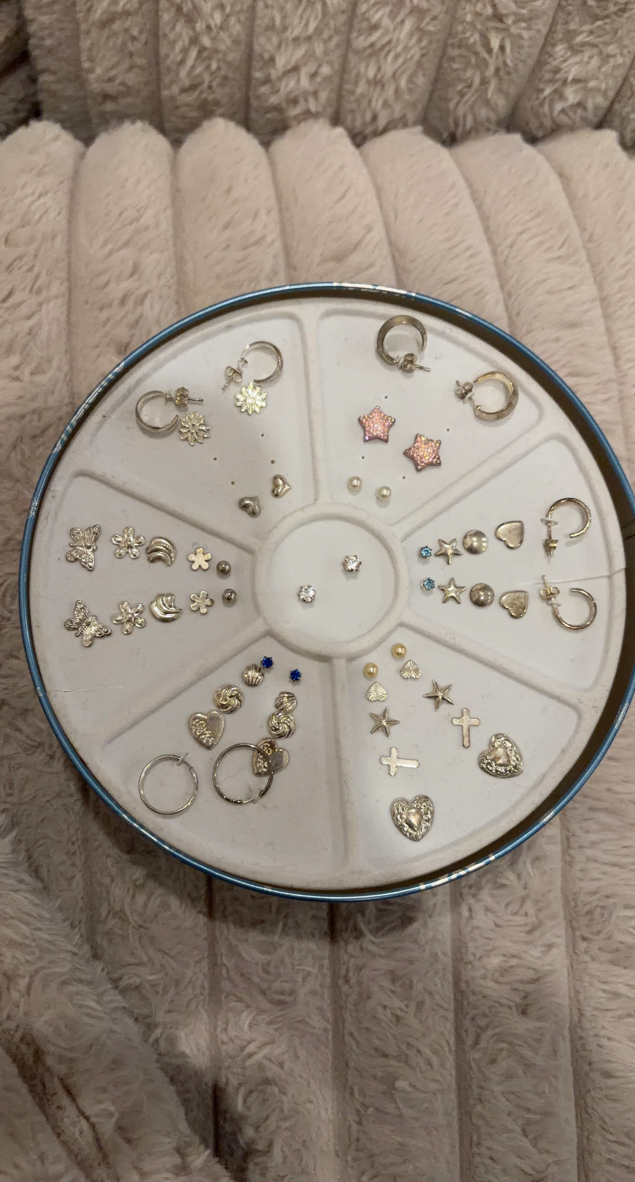 Assorted Silver-Tone Earring Collection