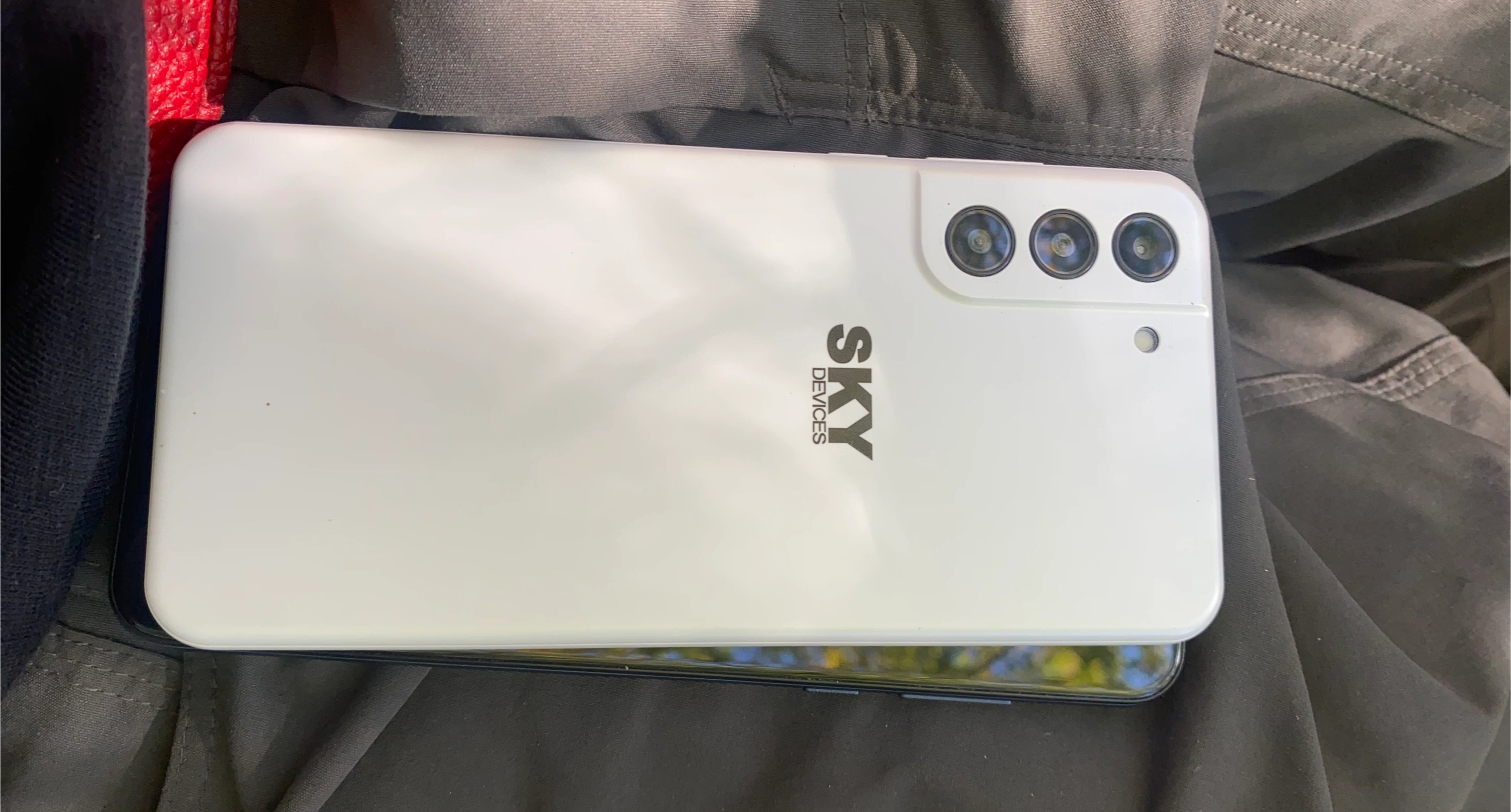 Sky Devices White Smartphone