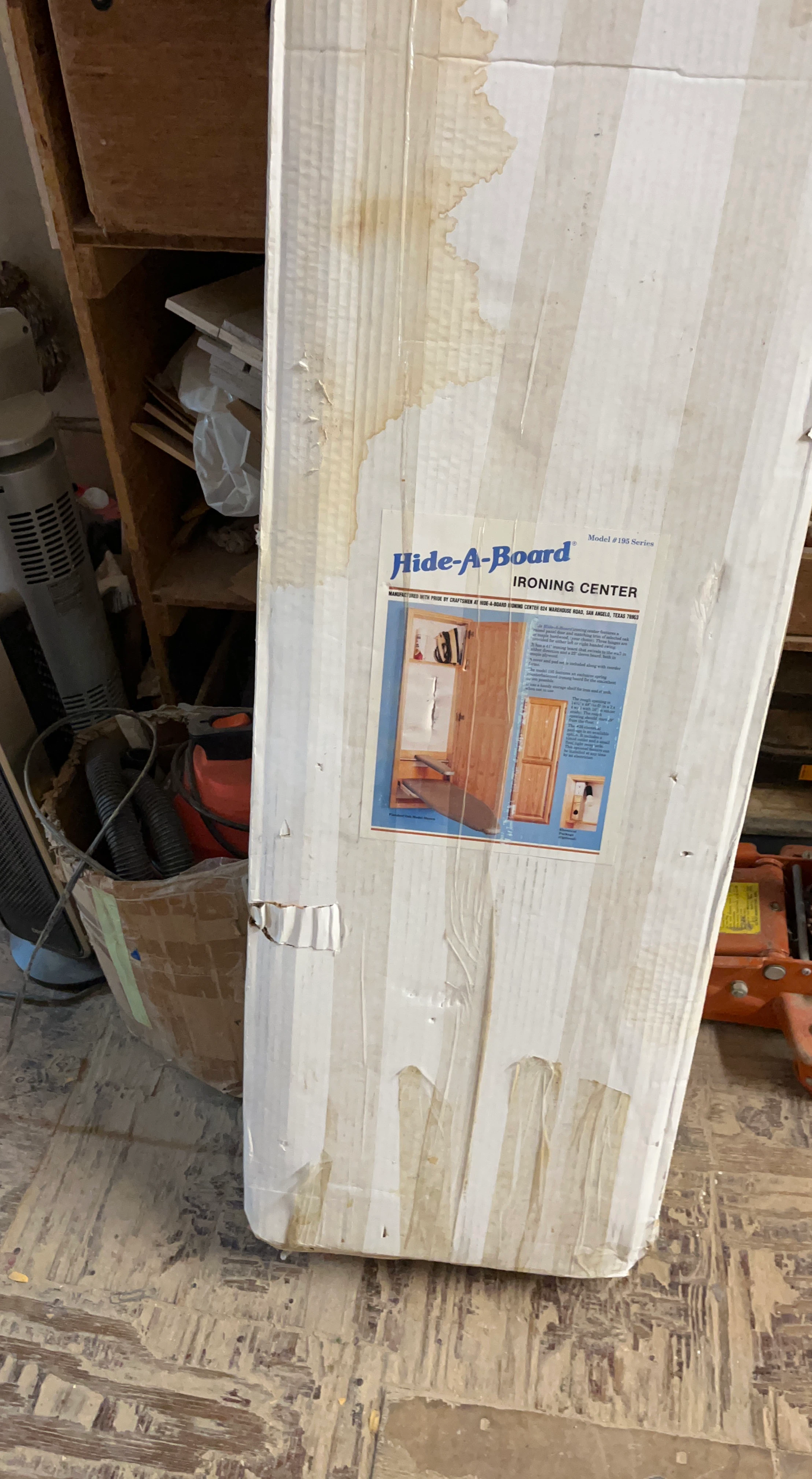 Hide-A-Board Ironing Center Model 195