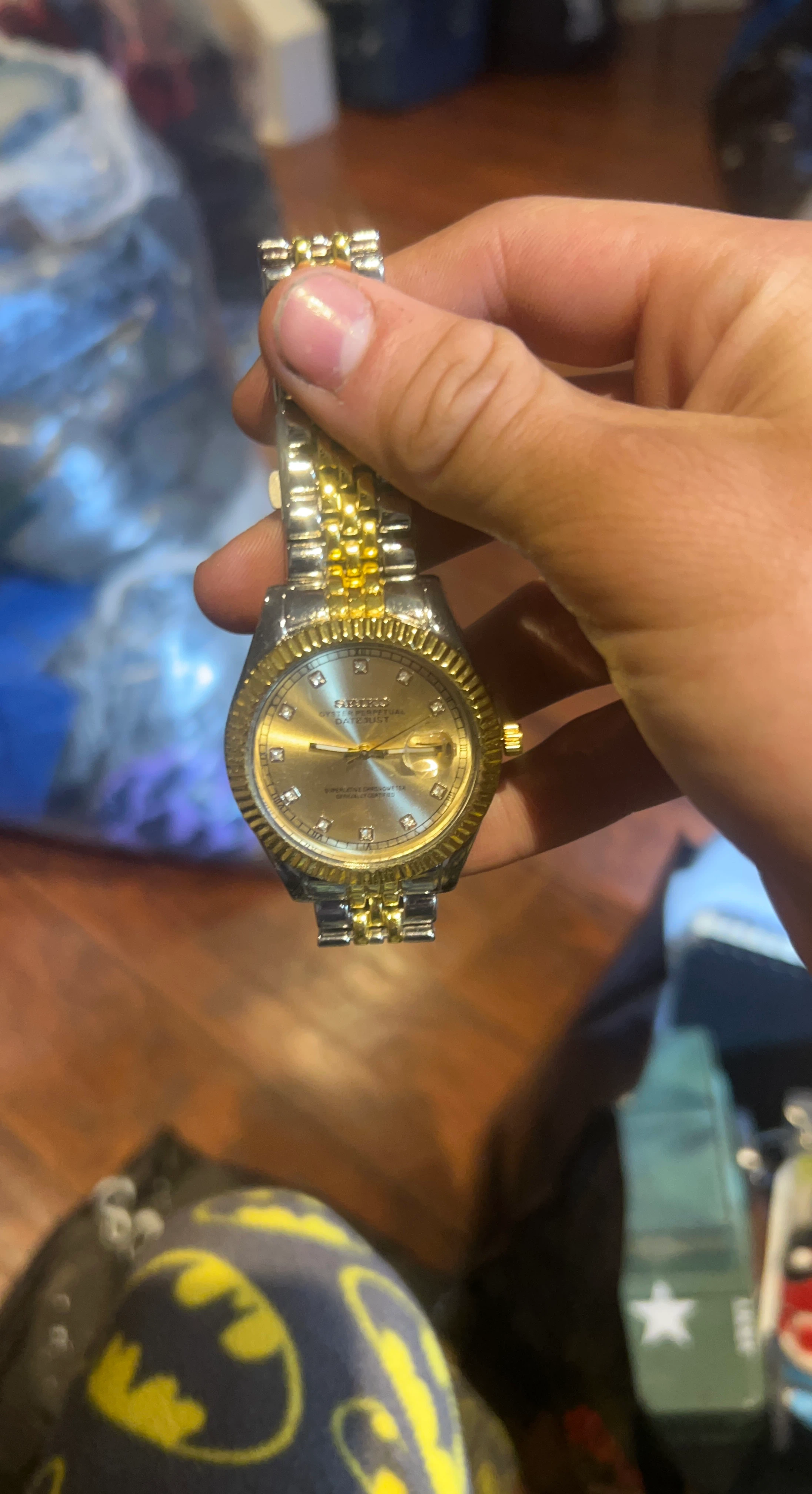 Two-Tone Seiko Oyster Perpetual Datejust Watch