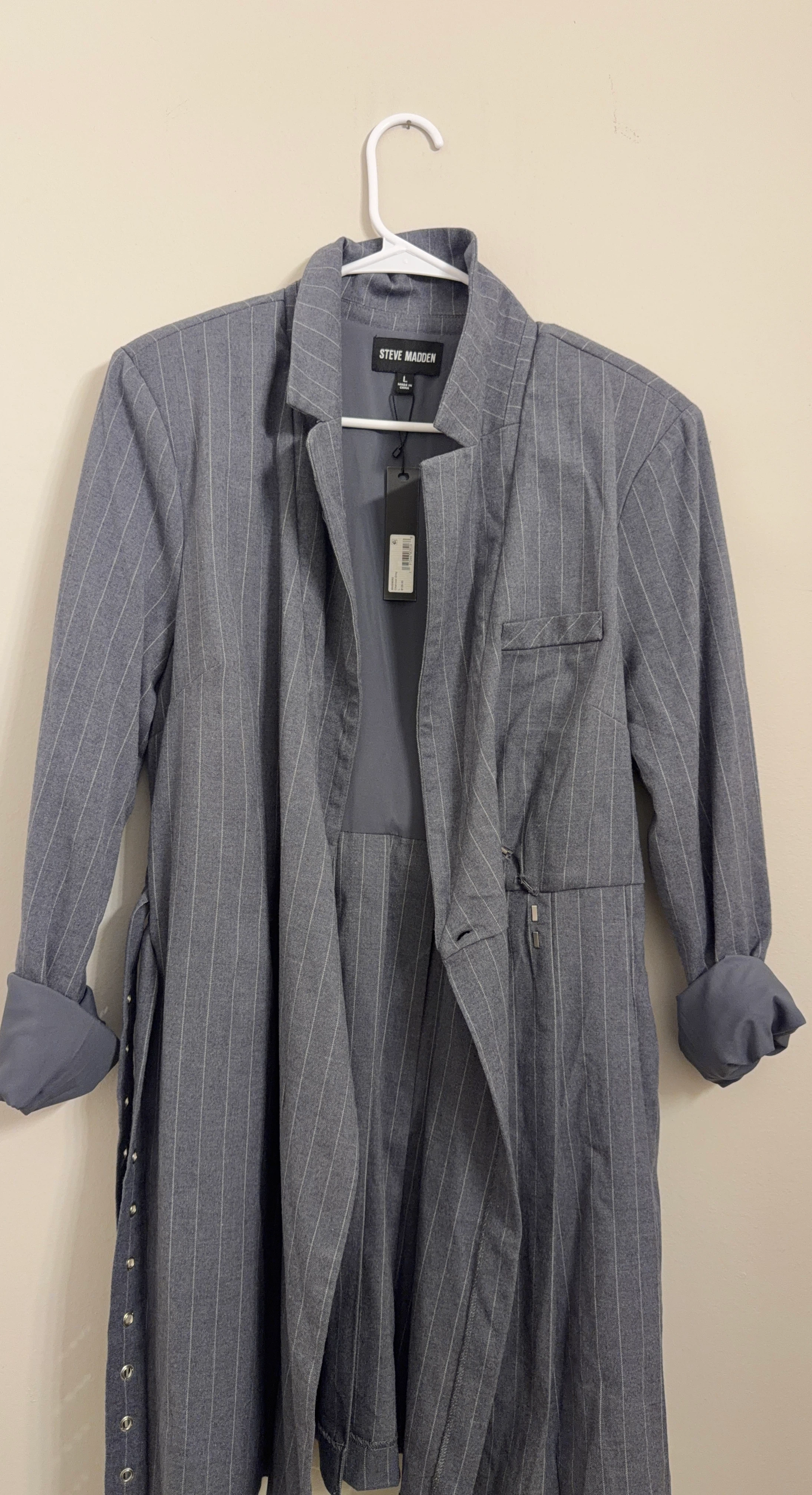 Steve Madden Pinstripe Blazer Jacket
