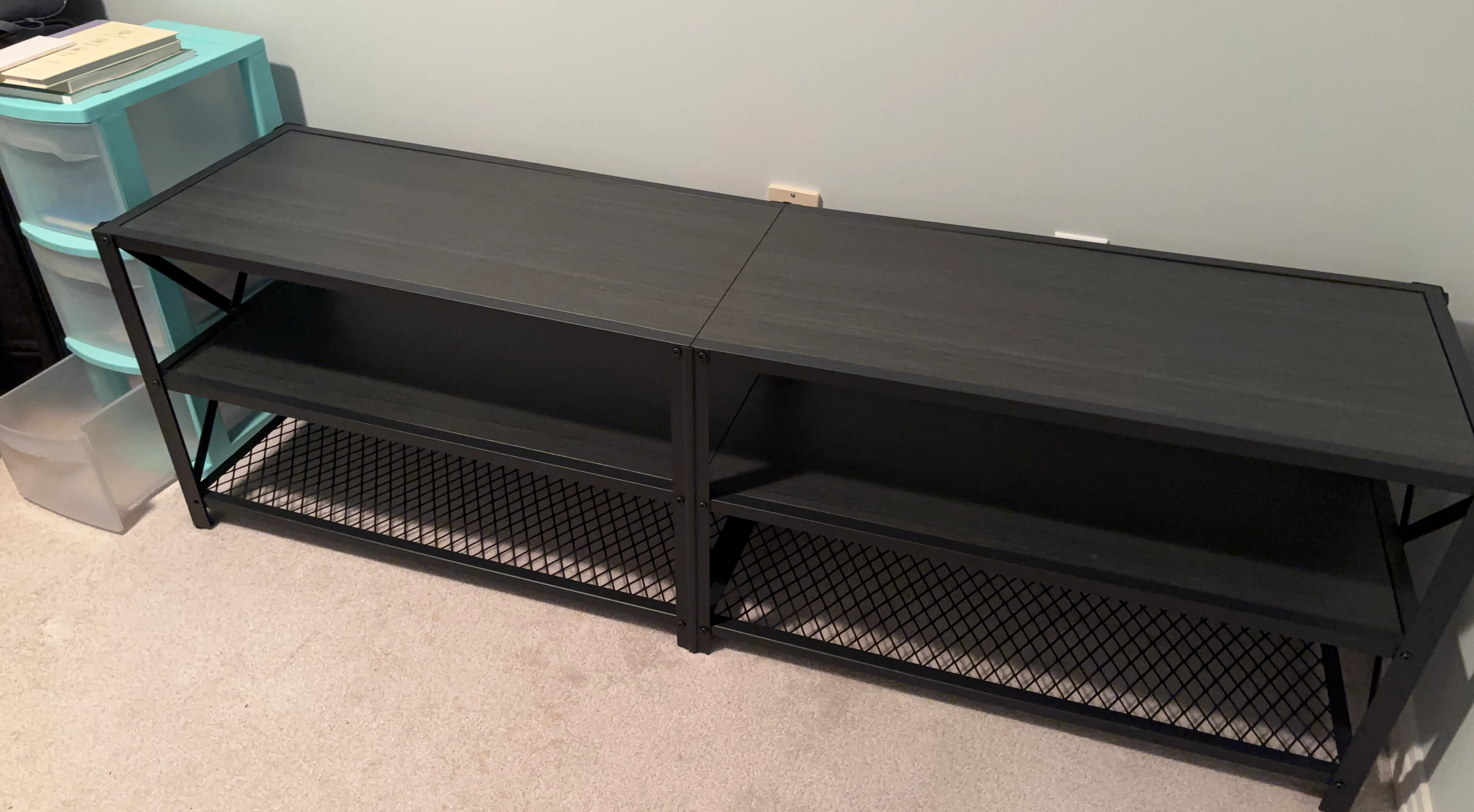 Industrial Media Console Table