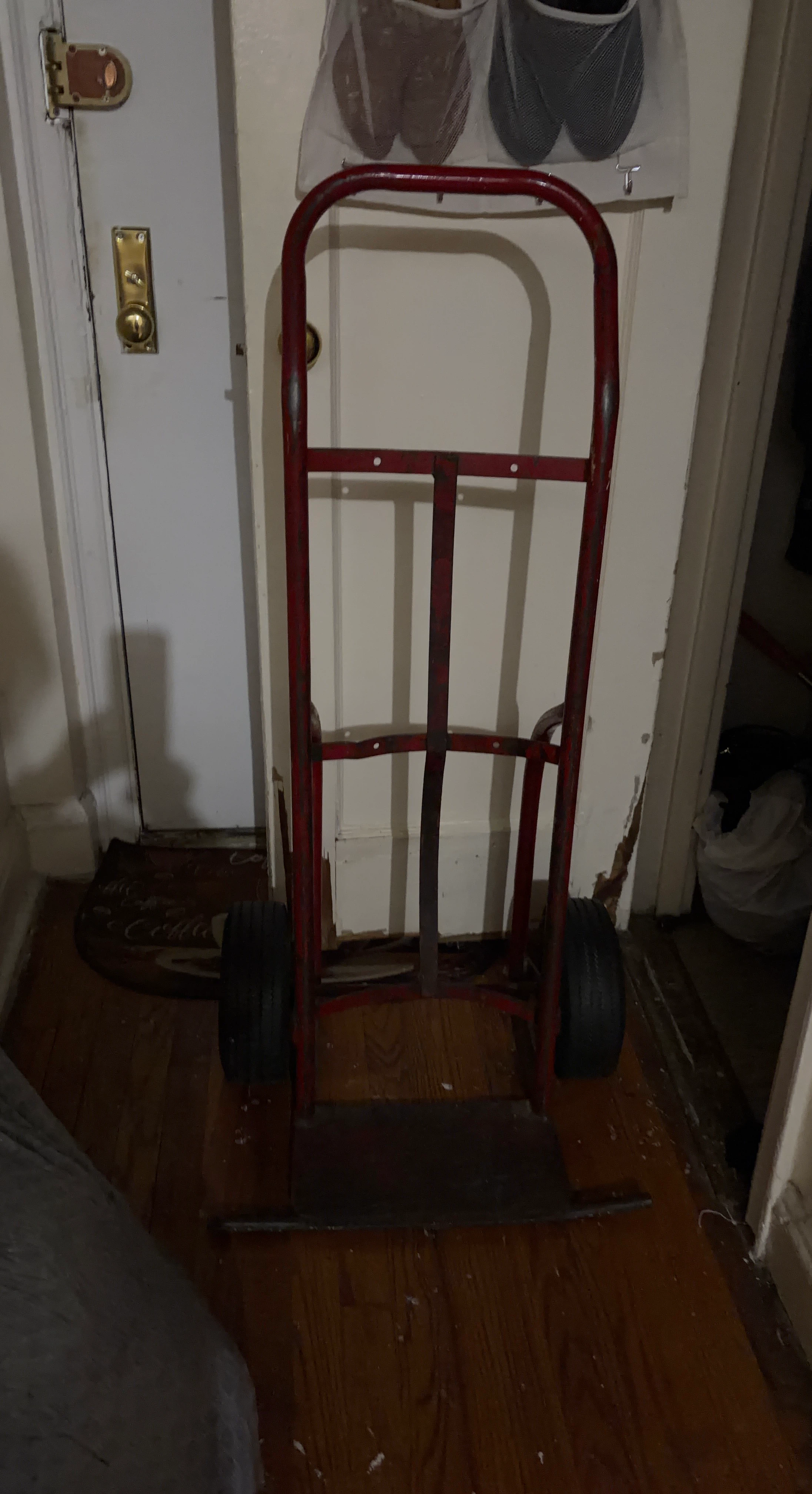 Heavy Duty Red Steel Hand Truck