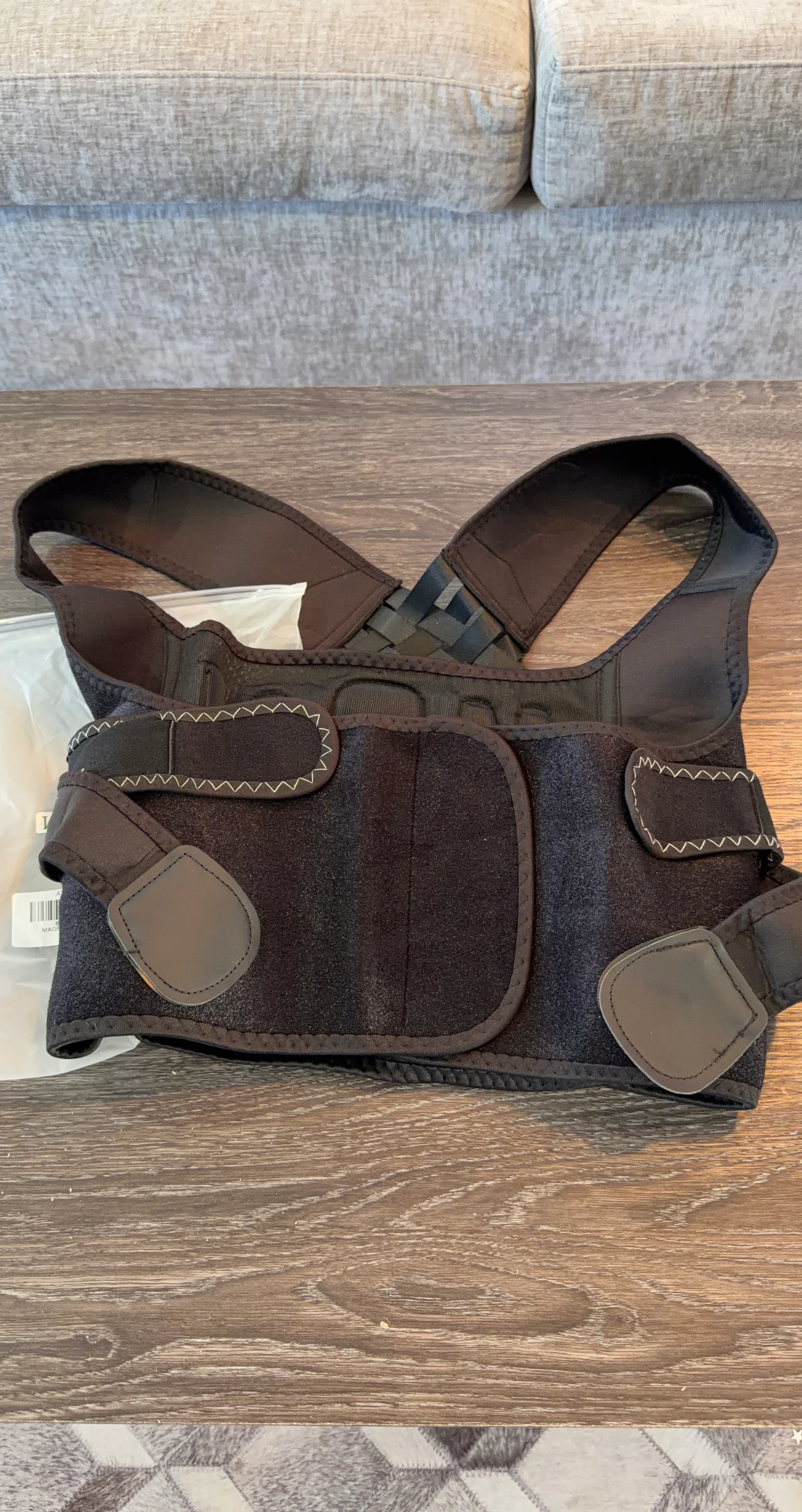 M Black Posture Corrector Back Support Brace