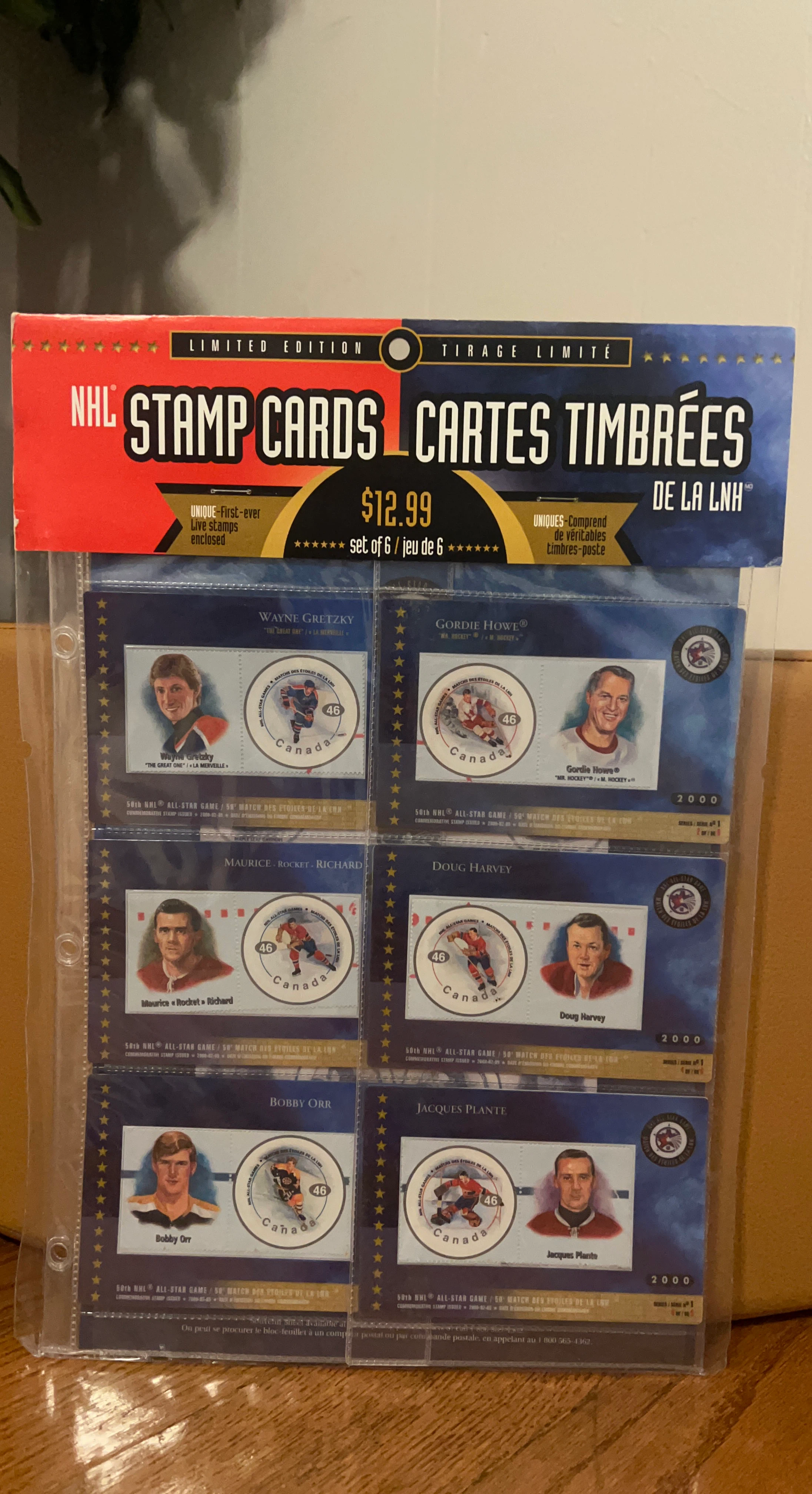 2000 NHL 50th All-Star Game Stamp Cards Set