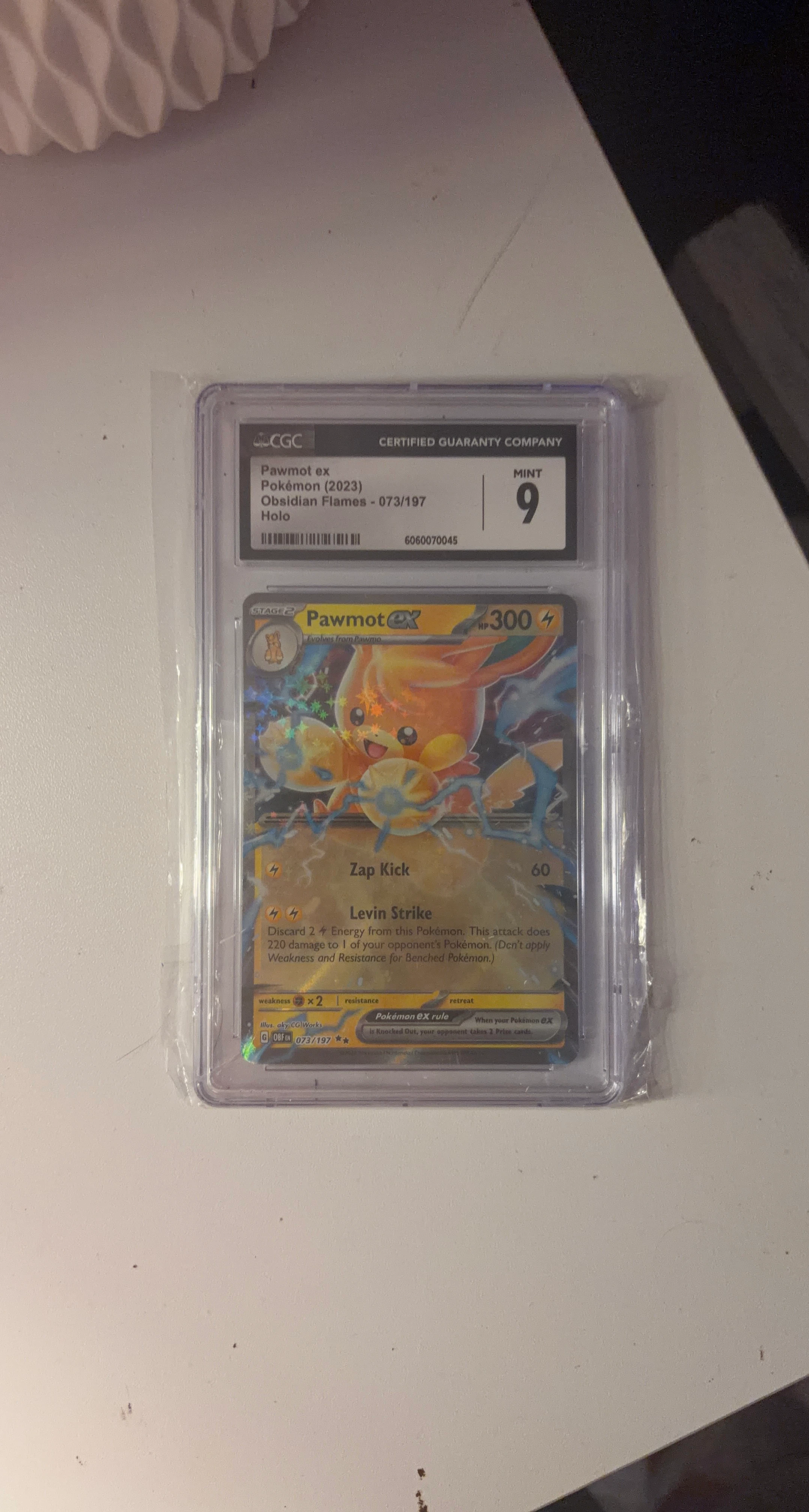 CGC 9 Mint Pawmot ex Obsidian Flames Pokemon Card