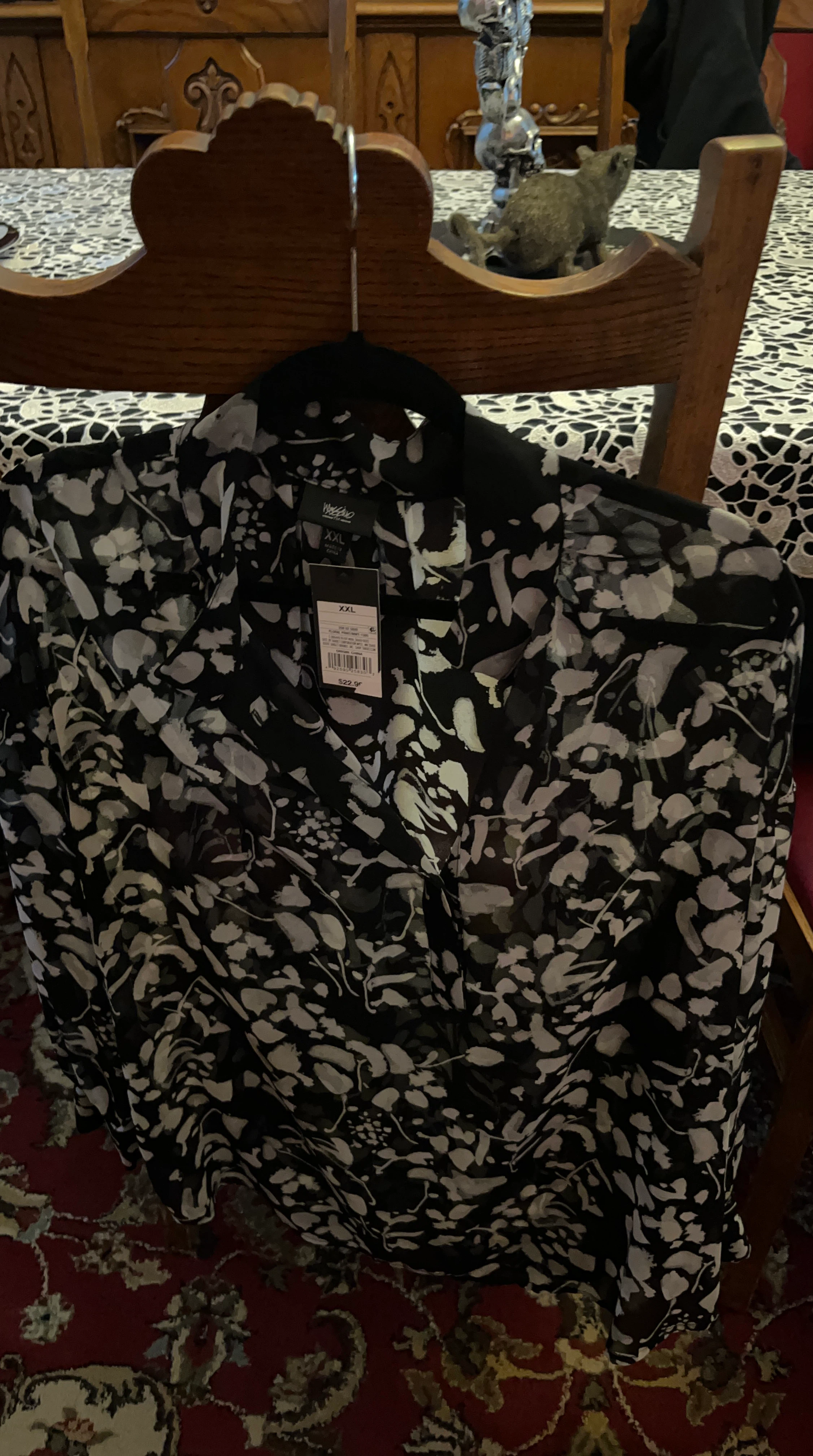 Mossimo Floral Print Button Down Shirt XXL