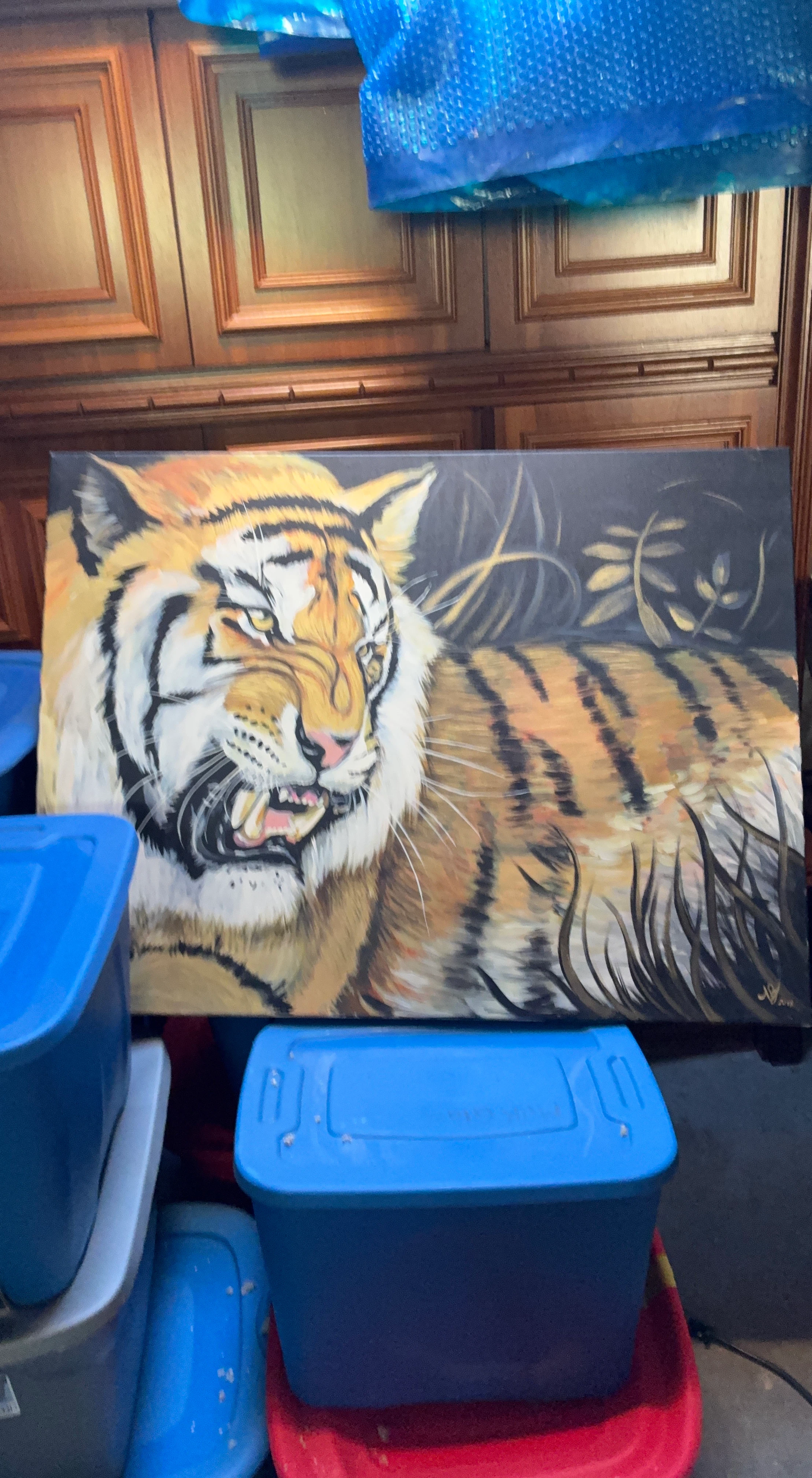 Tiger Canvas Wall Art Painting