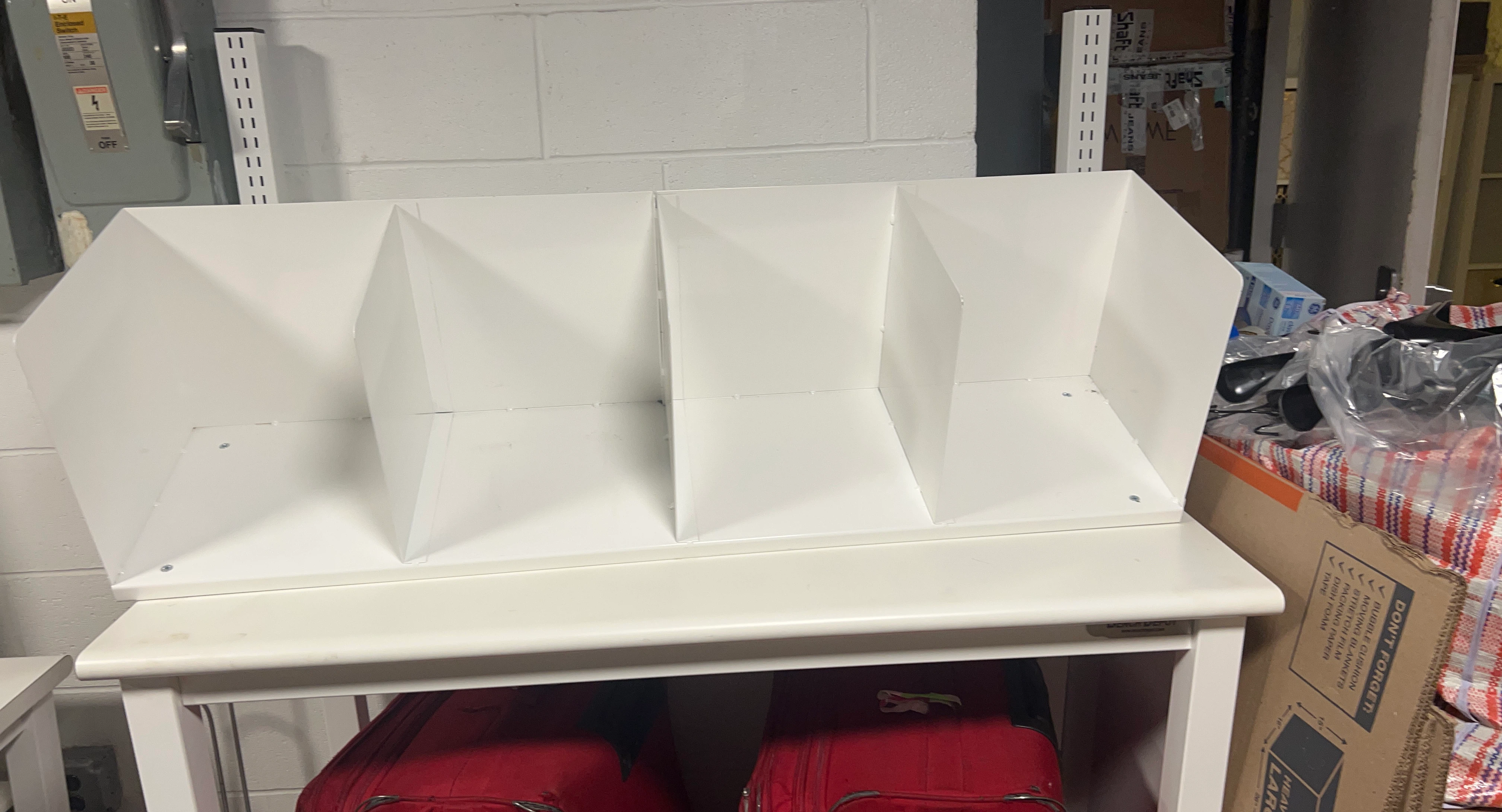 IKEA KALLAX shelf insert with 2 dividers
