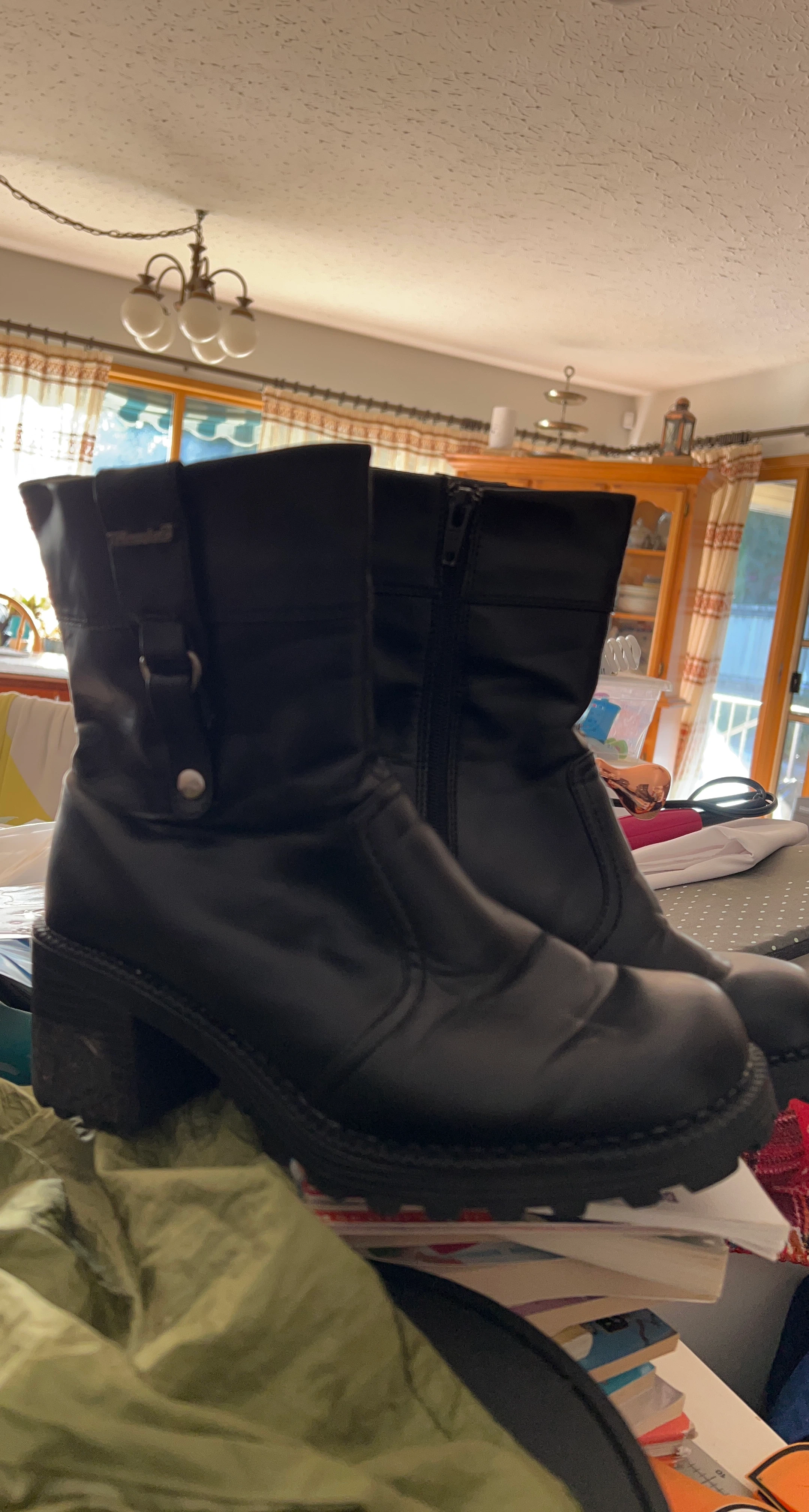 Black Timberland boots