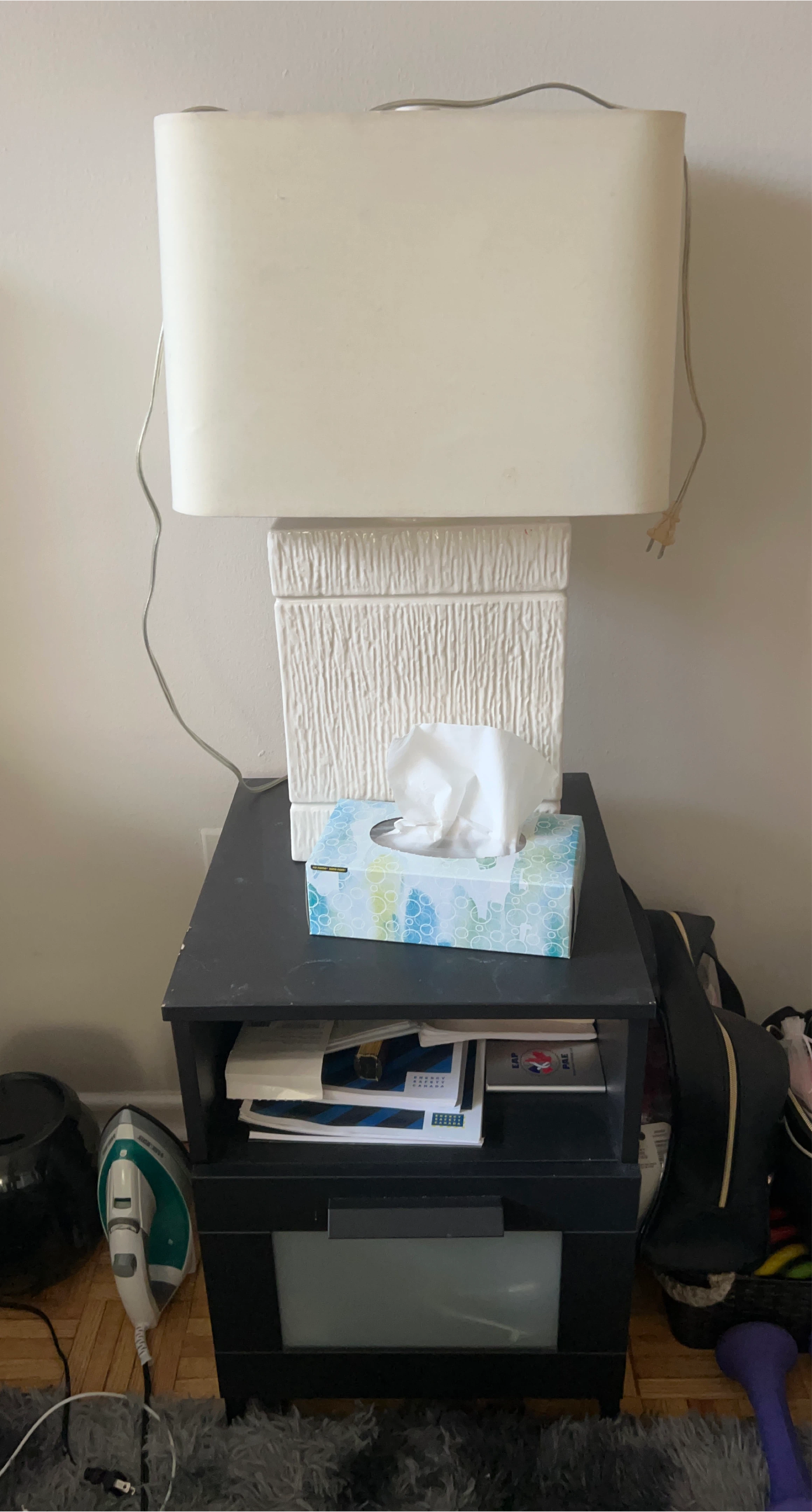 Black Modern Bedside Table
