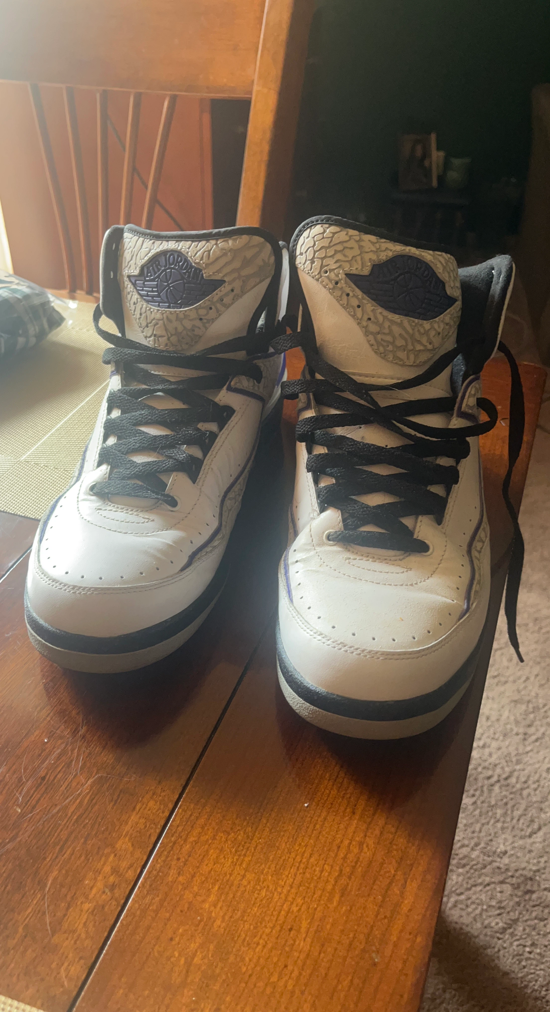 Nike Air Jordan 2 Retro White and Purple
