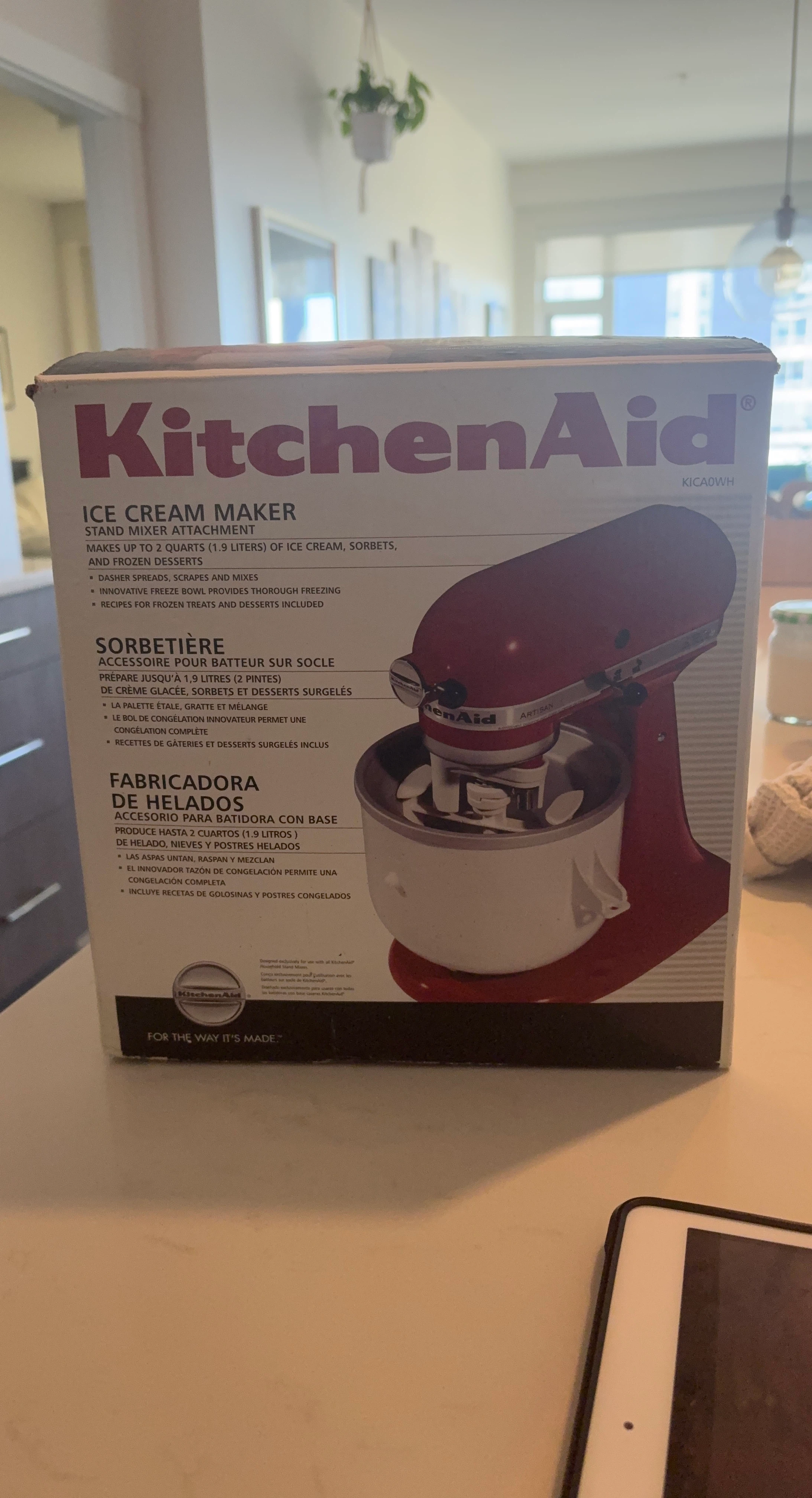 KitchenAid Ice Cream Maker Stand Mixer Attachment