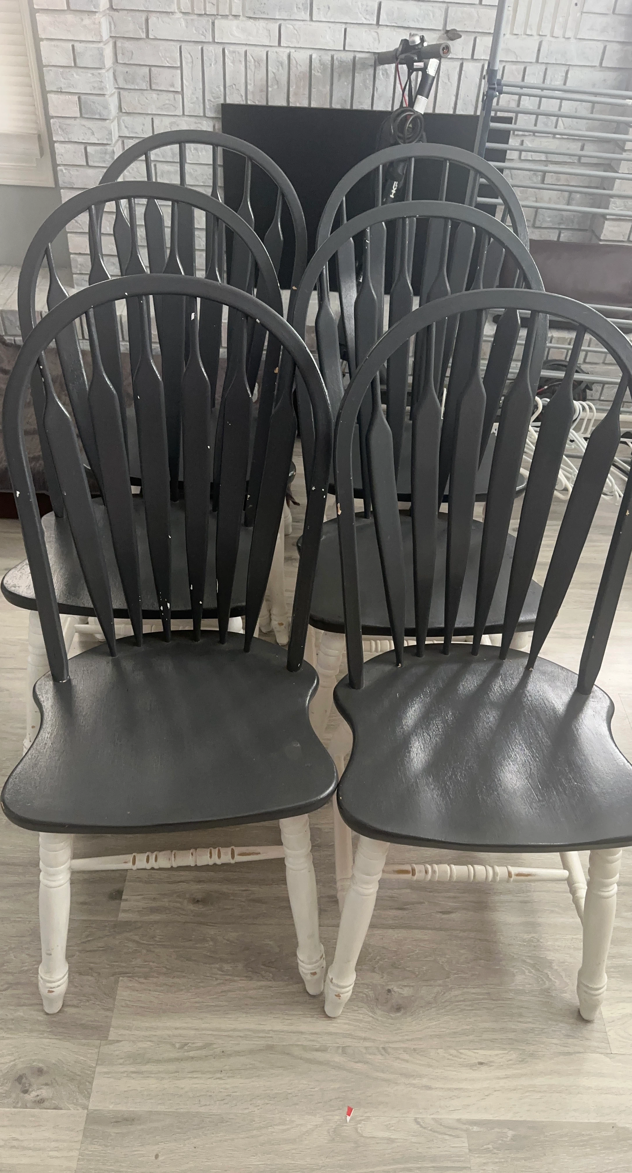 Set of 6 Windsor-Style Dining Chairs