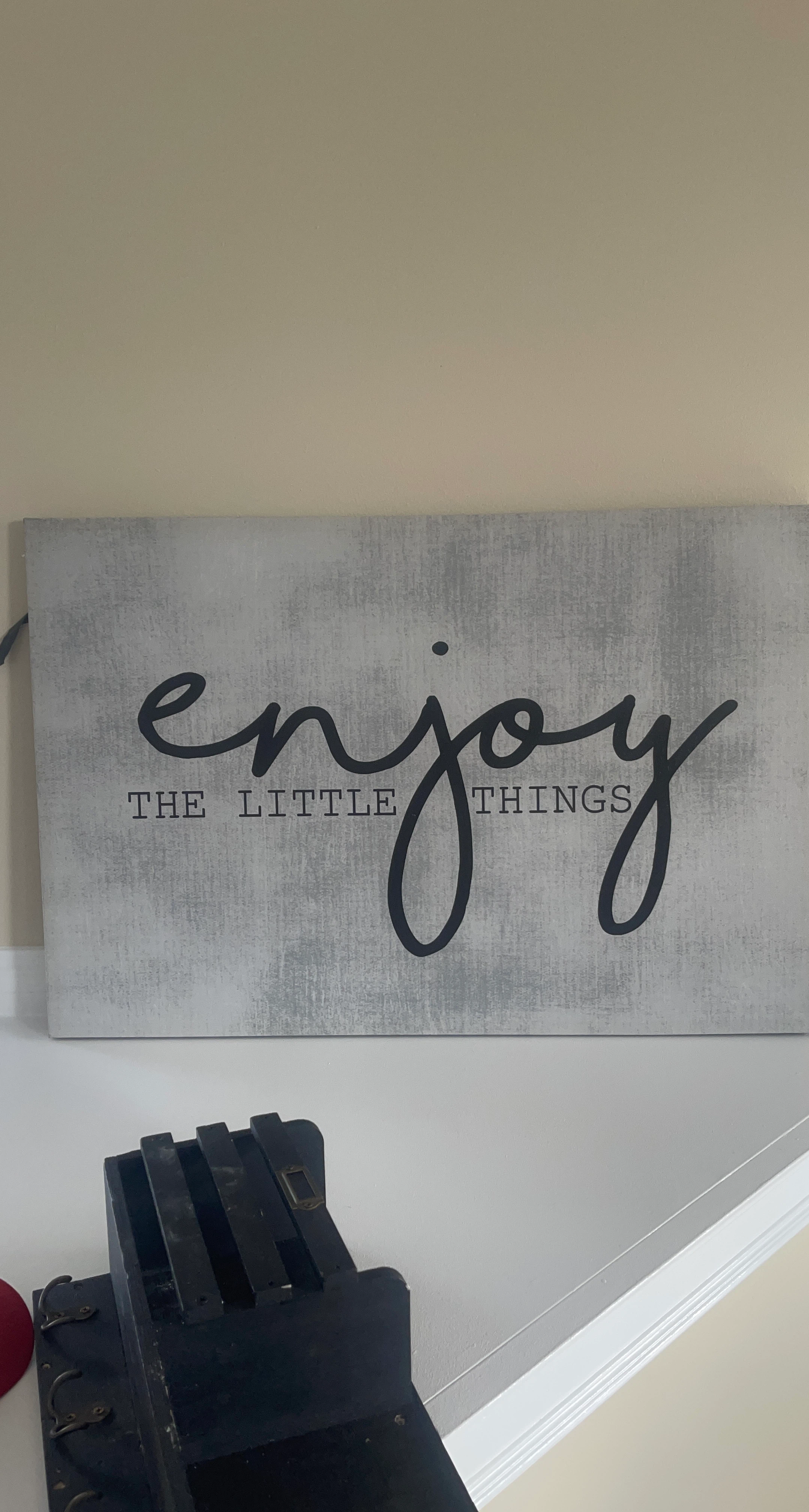 Enjoy the Little Things wall art