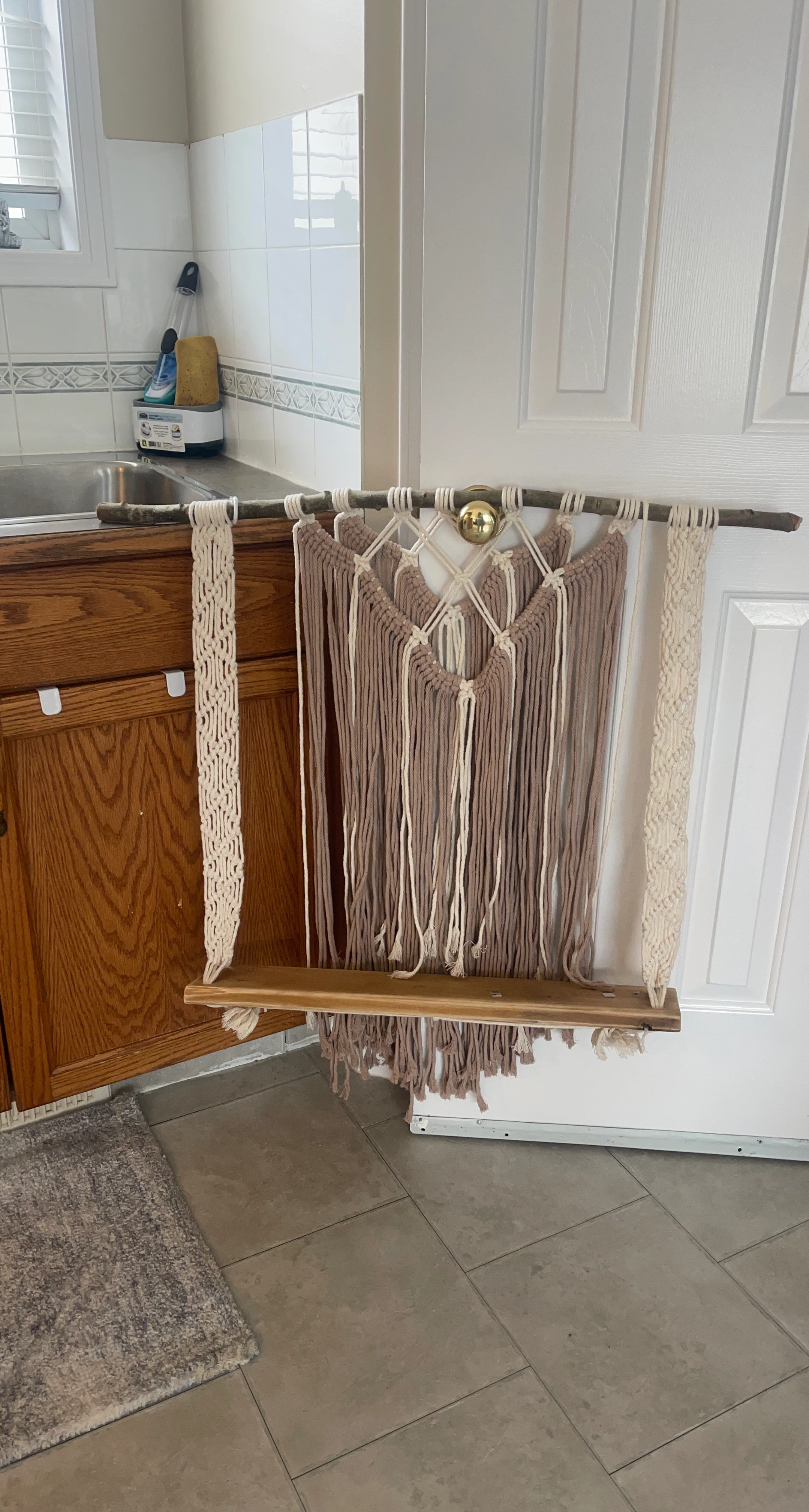 Macrame Wall Hanging Shelf