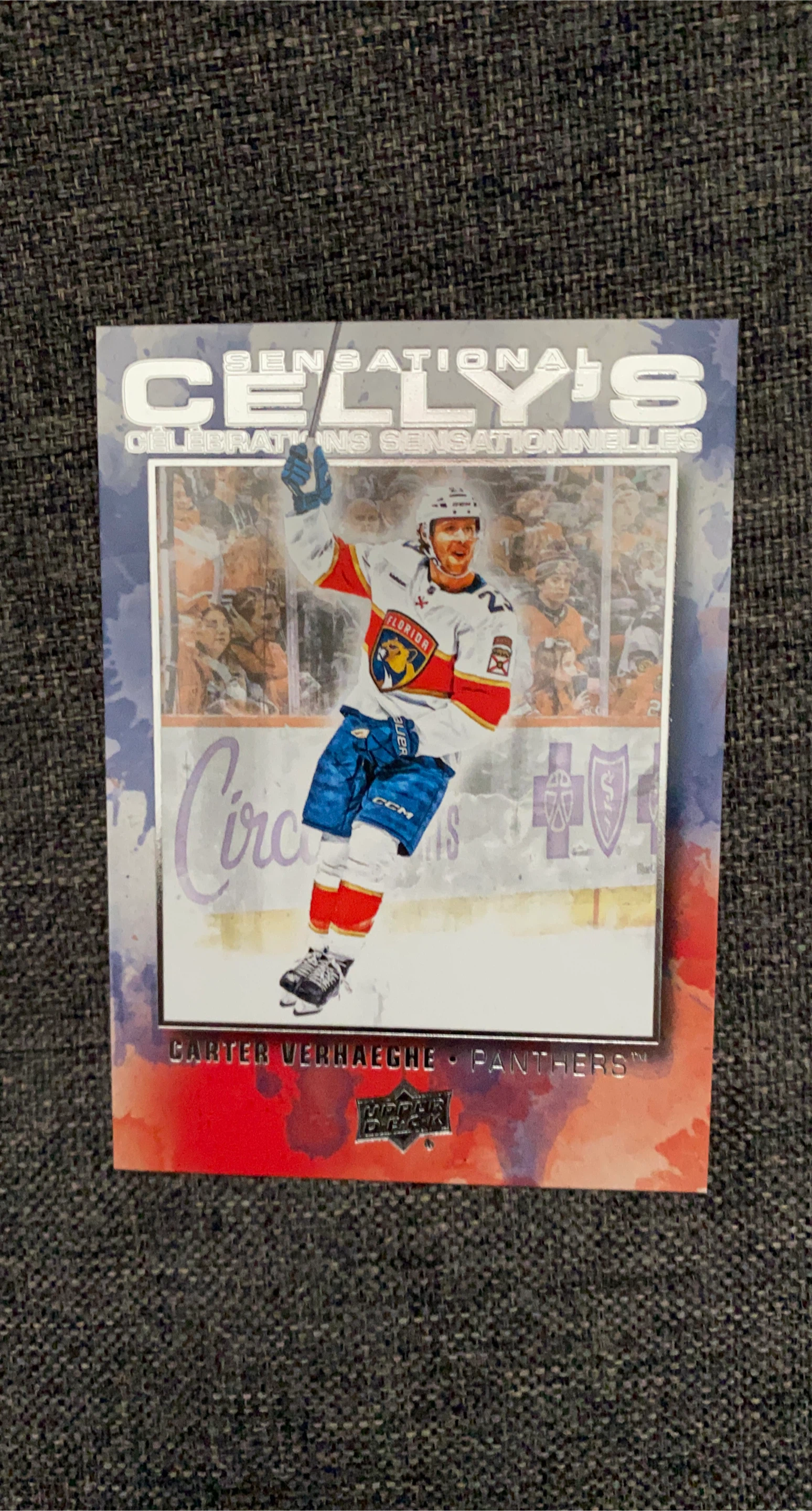 Upper Deck Sensational Cellys Carter Verhaeghe Card