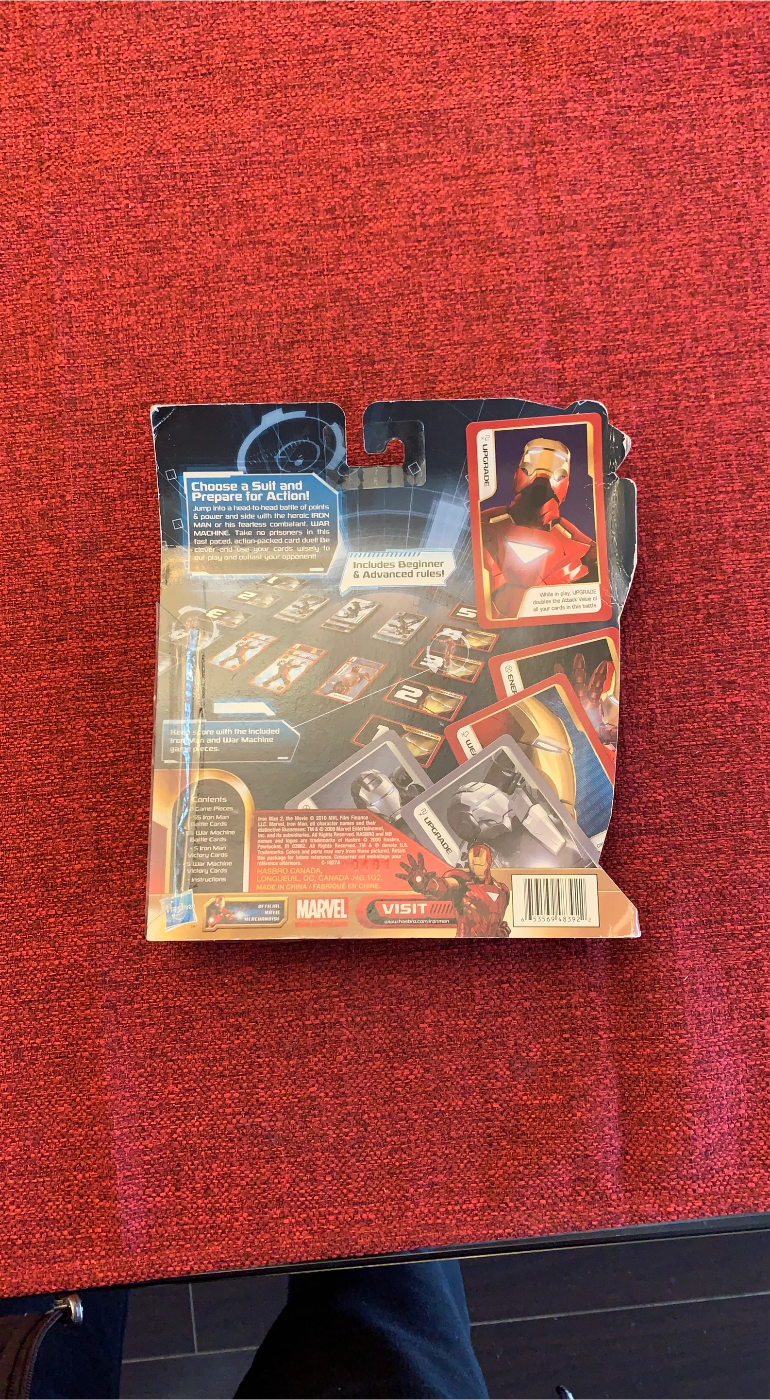 Iron Man 2 Card Game by Hasbro