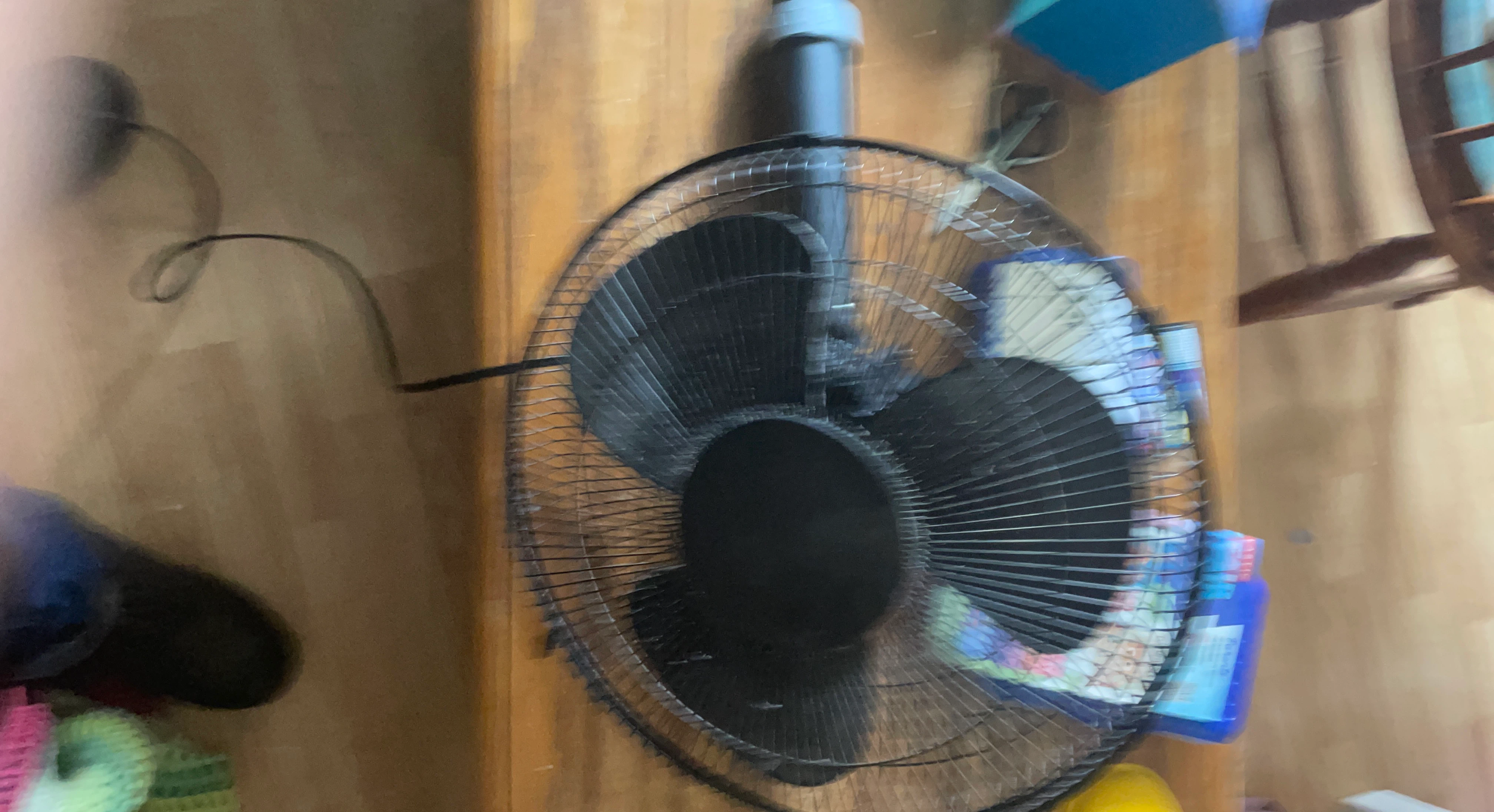 Black Pedestal Fan