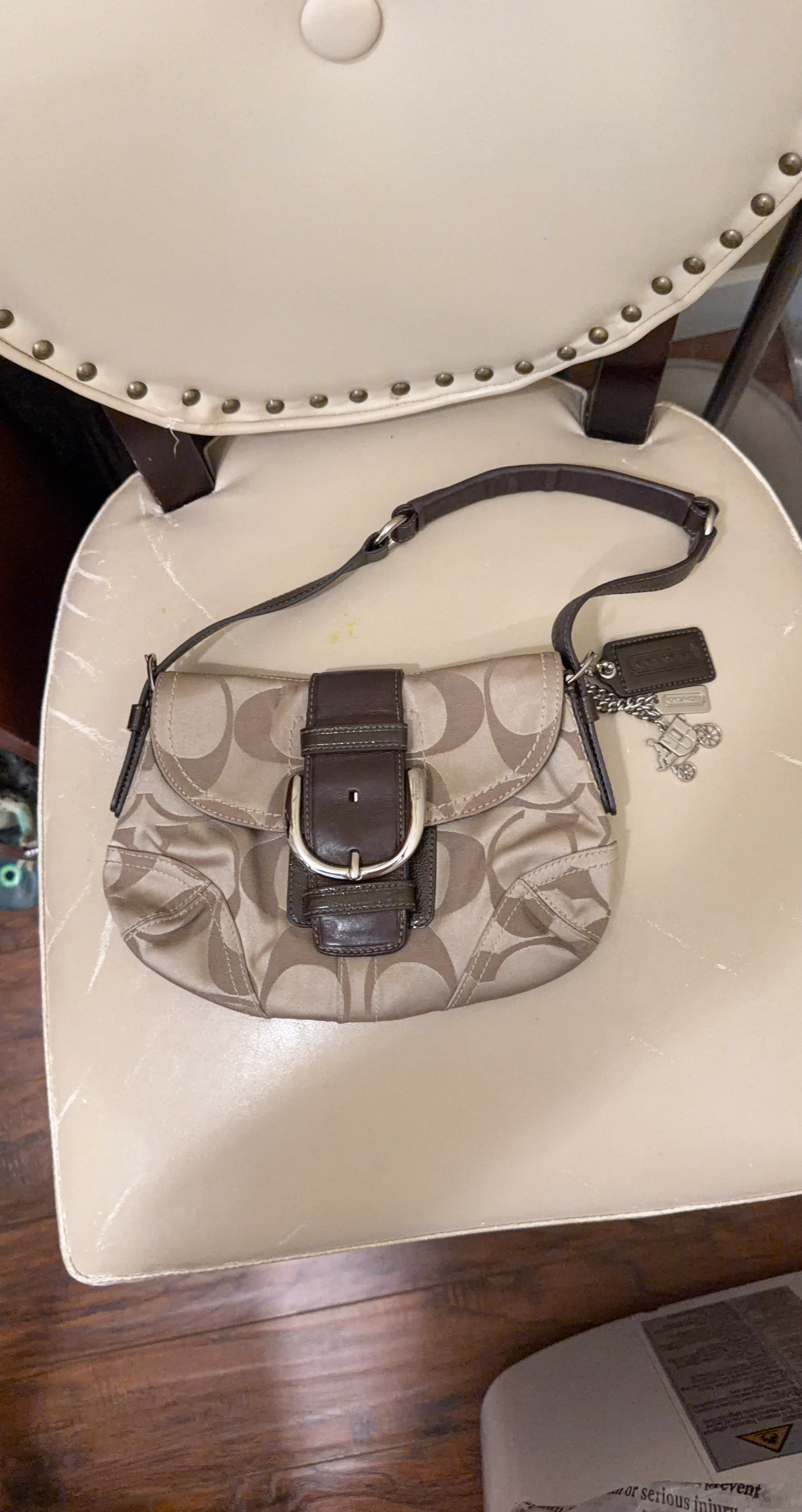 Coach Signature Buckle Shoulder Bag