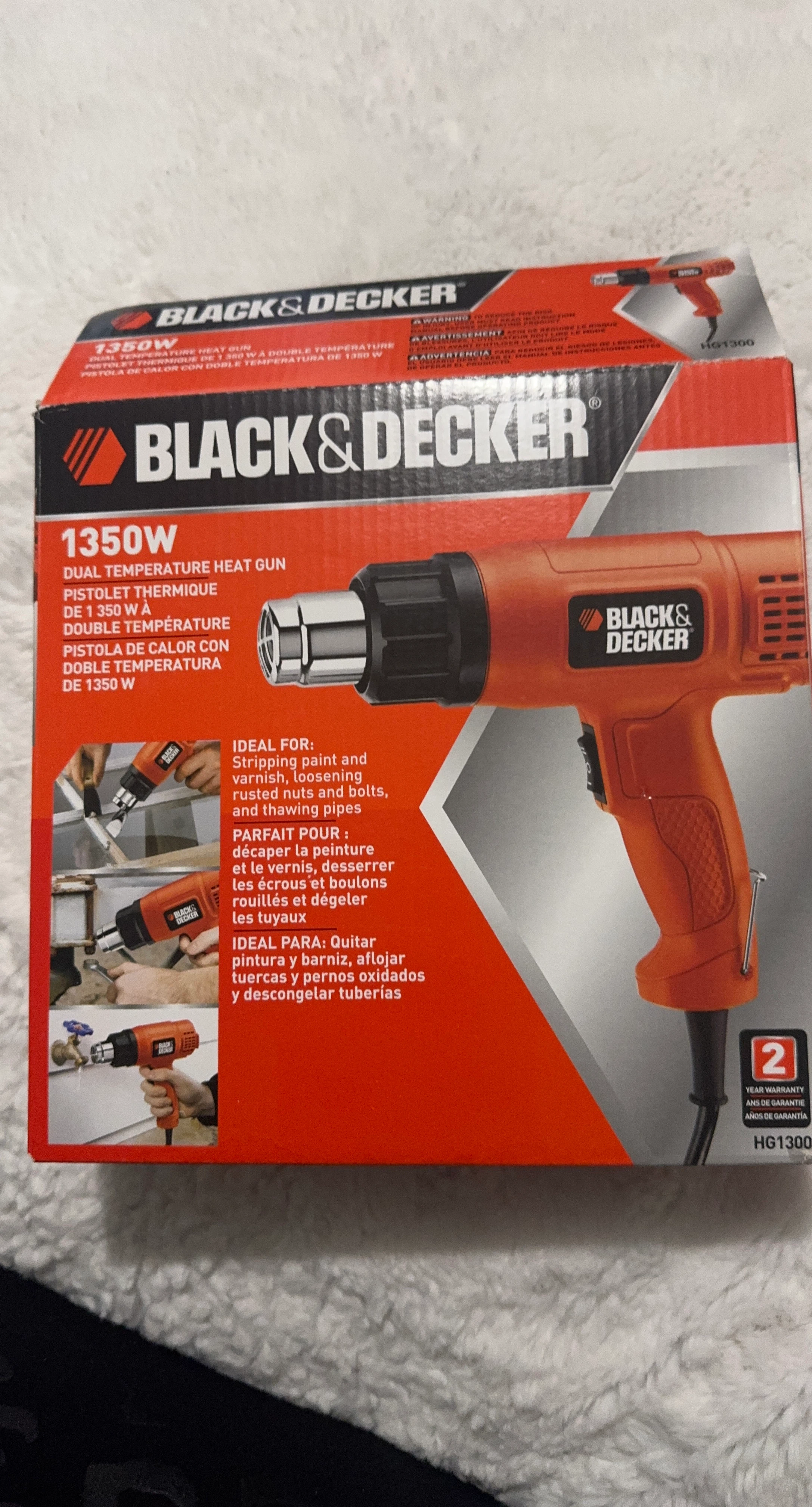 Black & Decker 1350W Dual Temperature Heat Gun