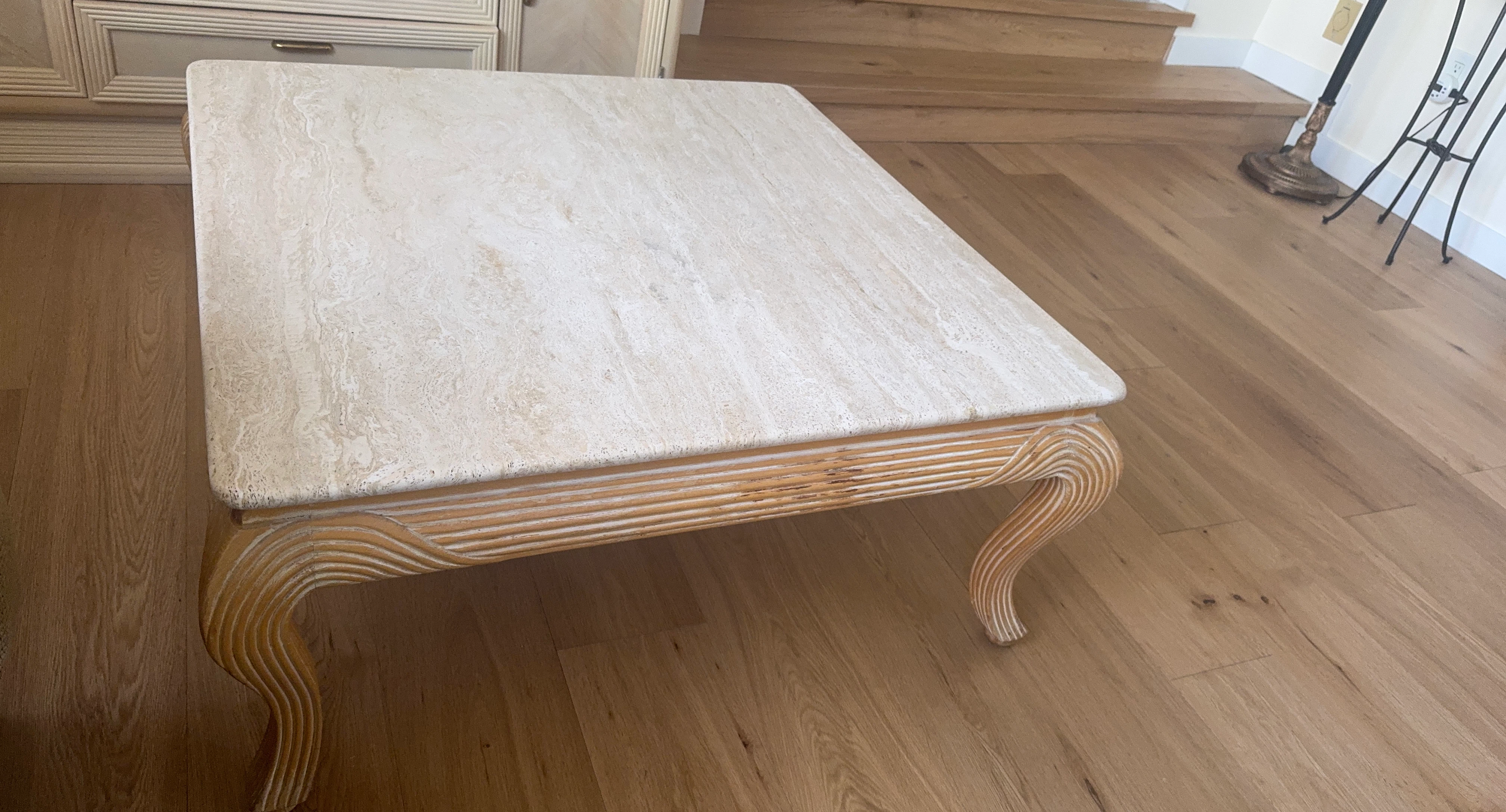 Heavy Solid Stone Coffee Table. Removable Top, Priced to Move! - photo 2