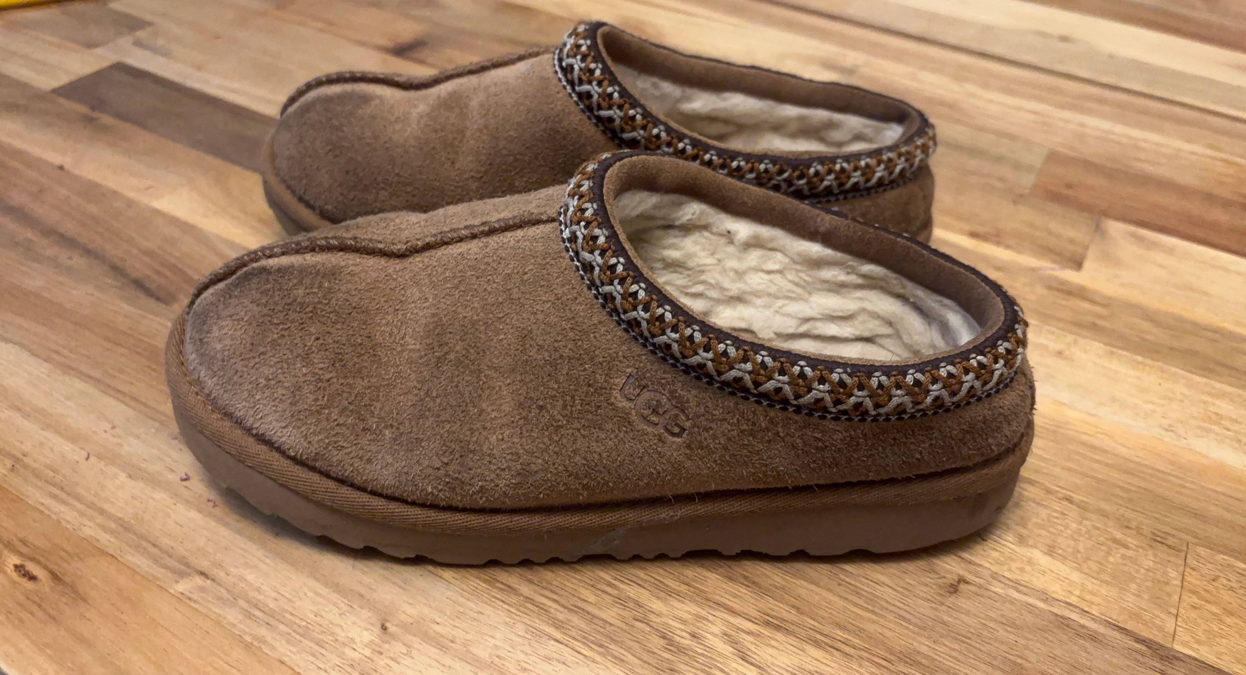 Girls US Size 3 UGG Tasman Slippers Brown