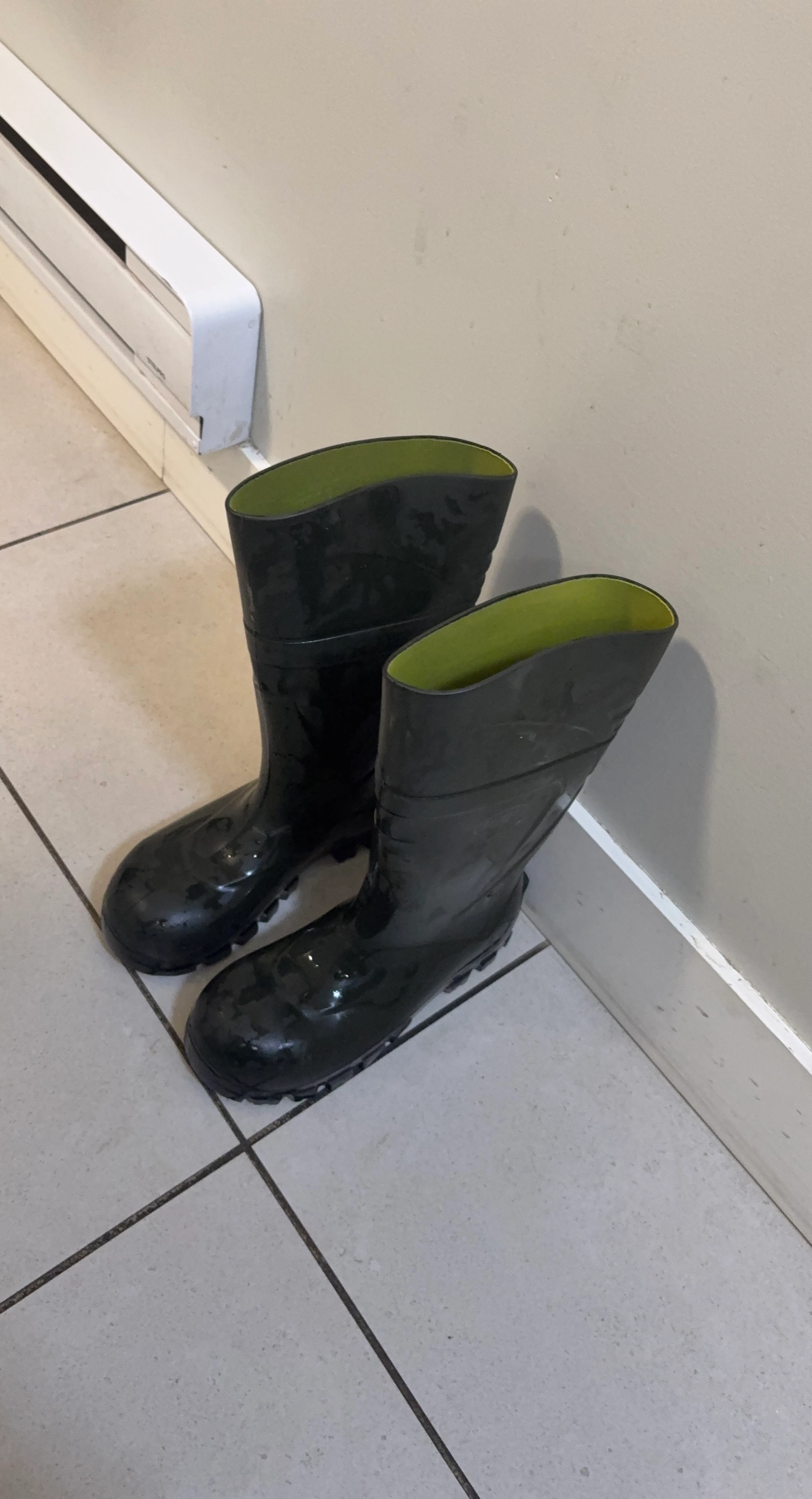 Black Rubber Rain Boots
