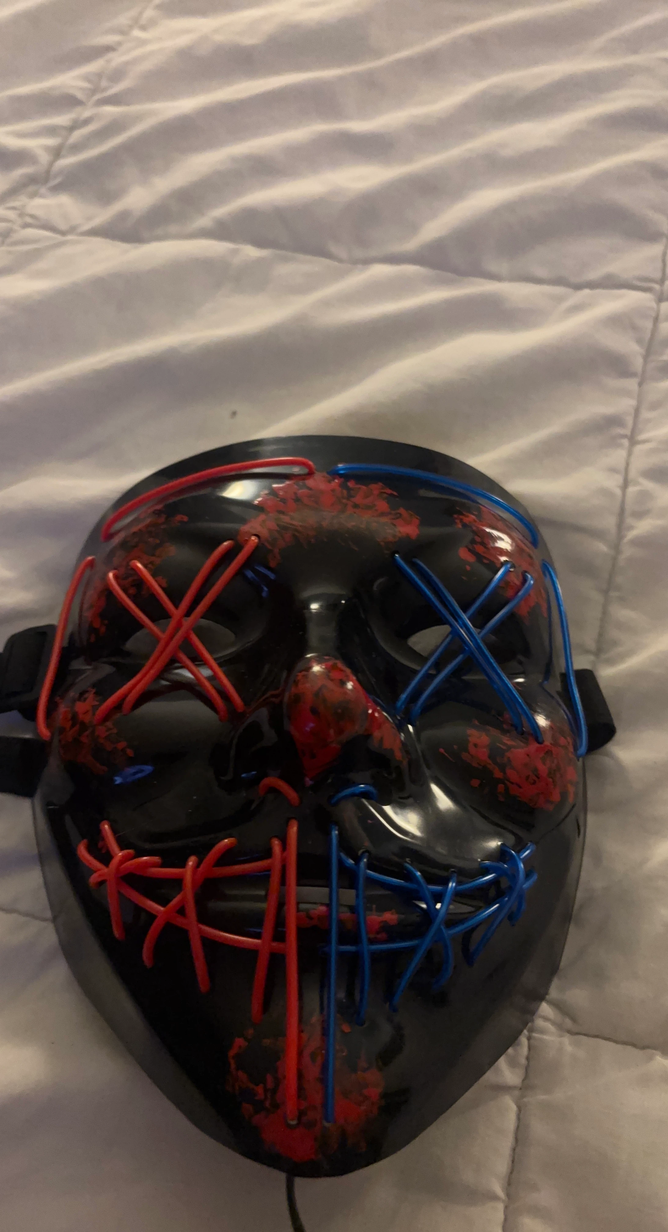 LED Light-Up Purge Style Halloween Mask