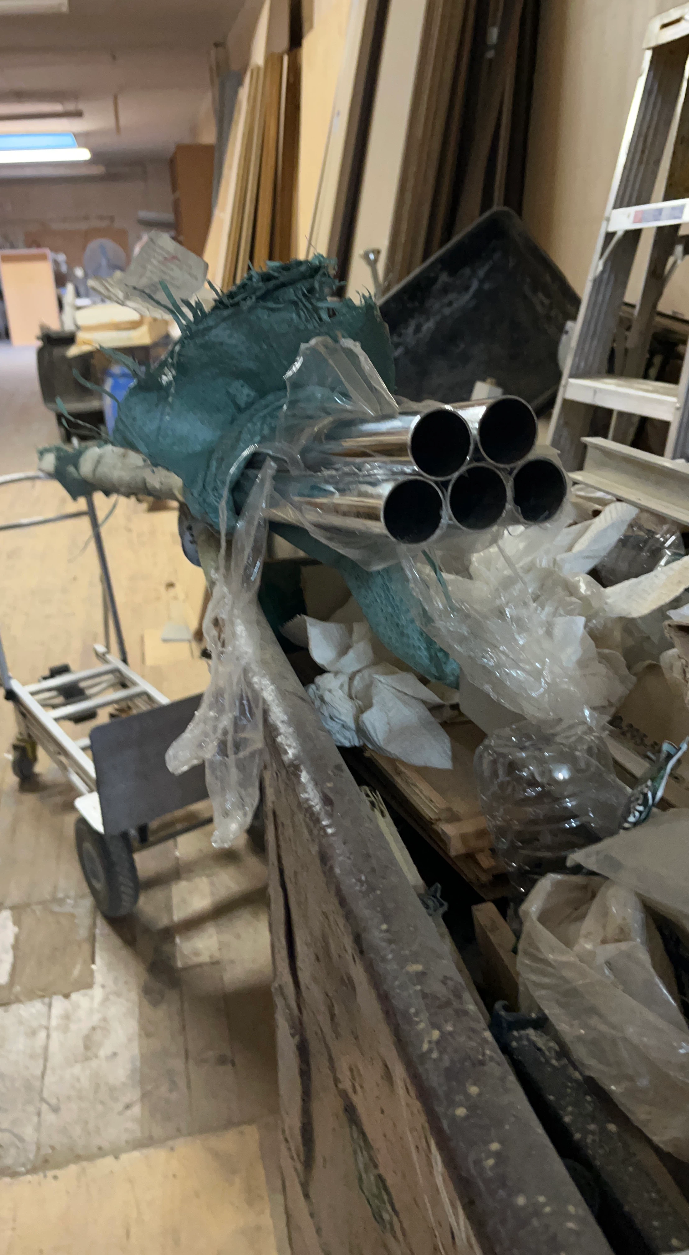 Set of Chrome Metal Tubes